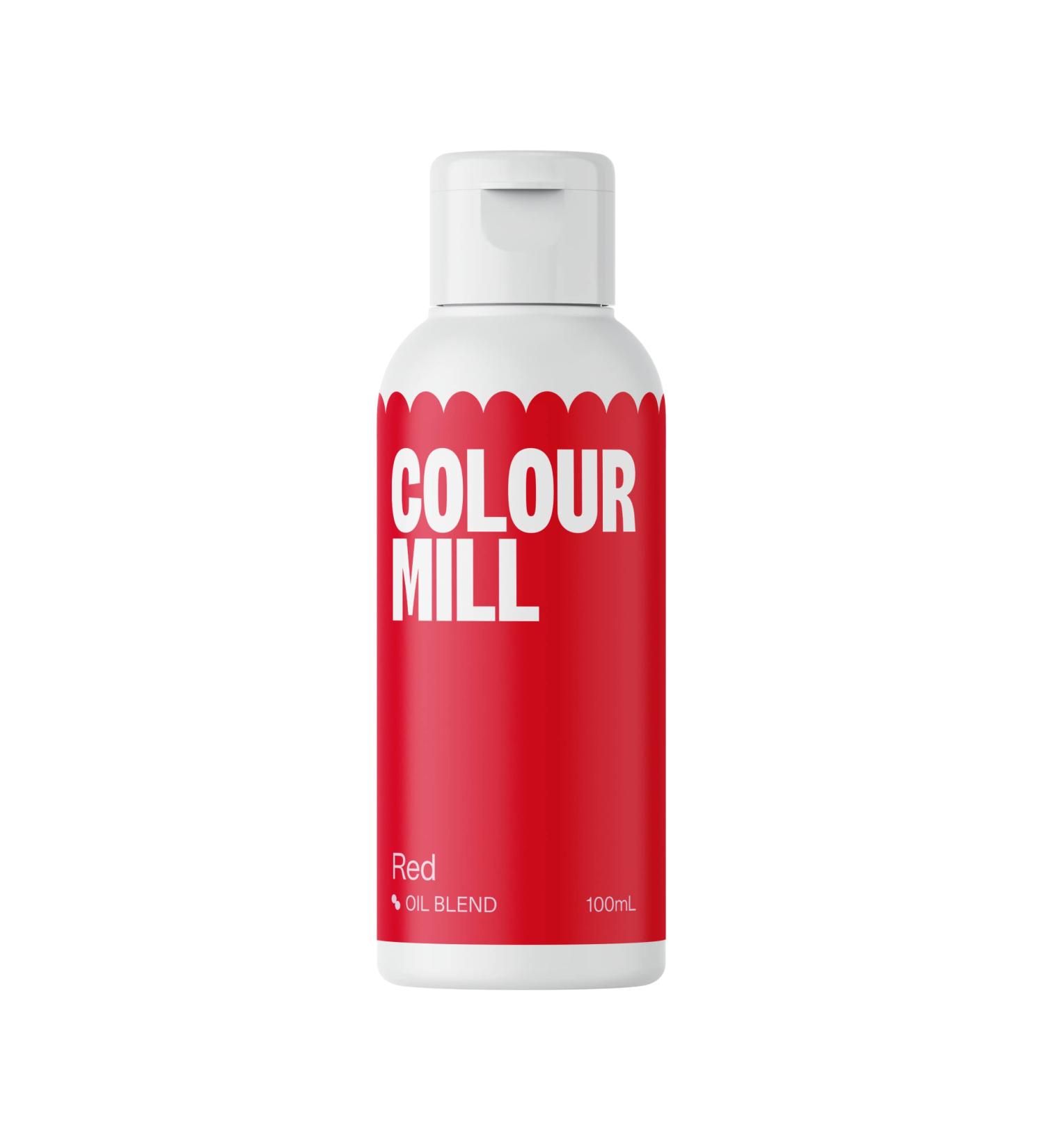 Color Mill Oil Flowing Food Color - Red 100ml for Chocolate Fondant Cupcakes & Baking - Buy Online on GoSupps.com