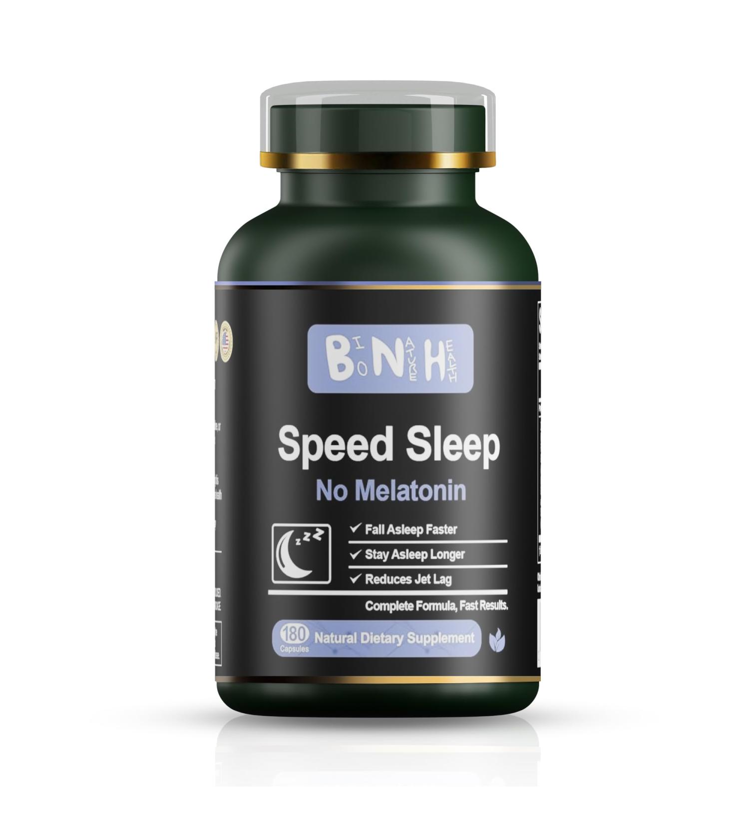 BNH Melatonin-Free Sleep Formula - Traditional Chinese Remedy - 15 Herbs - Fall & Stay Asleep Faster - Wake Refreshed & Energized - No Groggy Feeling - Relax - Calms Mind - Drug Free - 180 Count - Buy Online on GoSupps.com