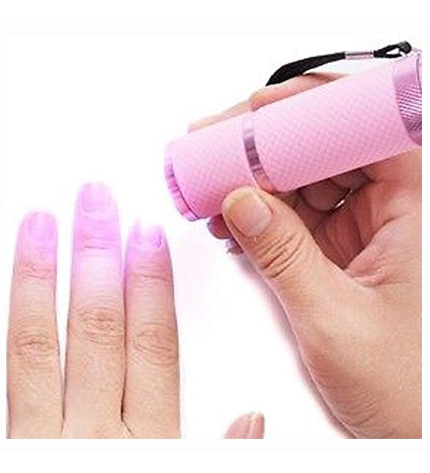 Glamza White Professional Mini Portable Travel Nail Cure LED Light Lamp Fast Gel Nail Dryer - Buy Online on GoSupps.com