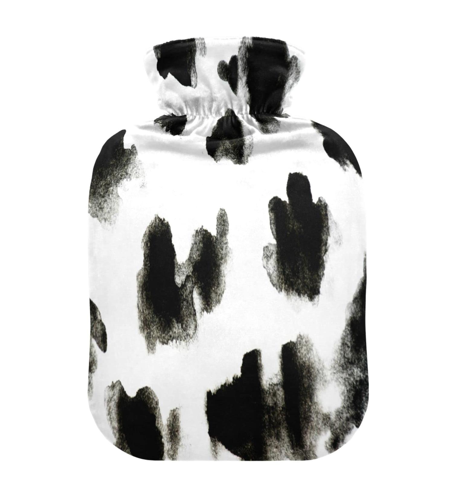 Watercolor Cow Pattern Heat Bottle - 2L Hot Water Bottle for Pain Relief & Compress - Buy Online on GoSupps.com