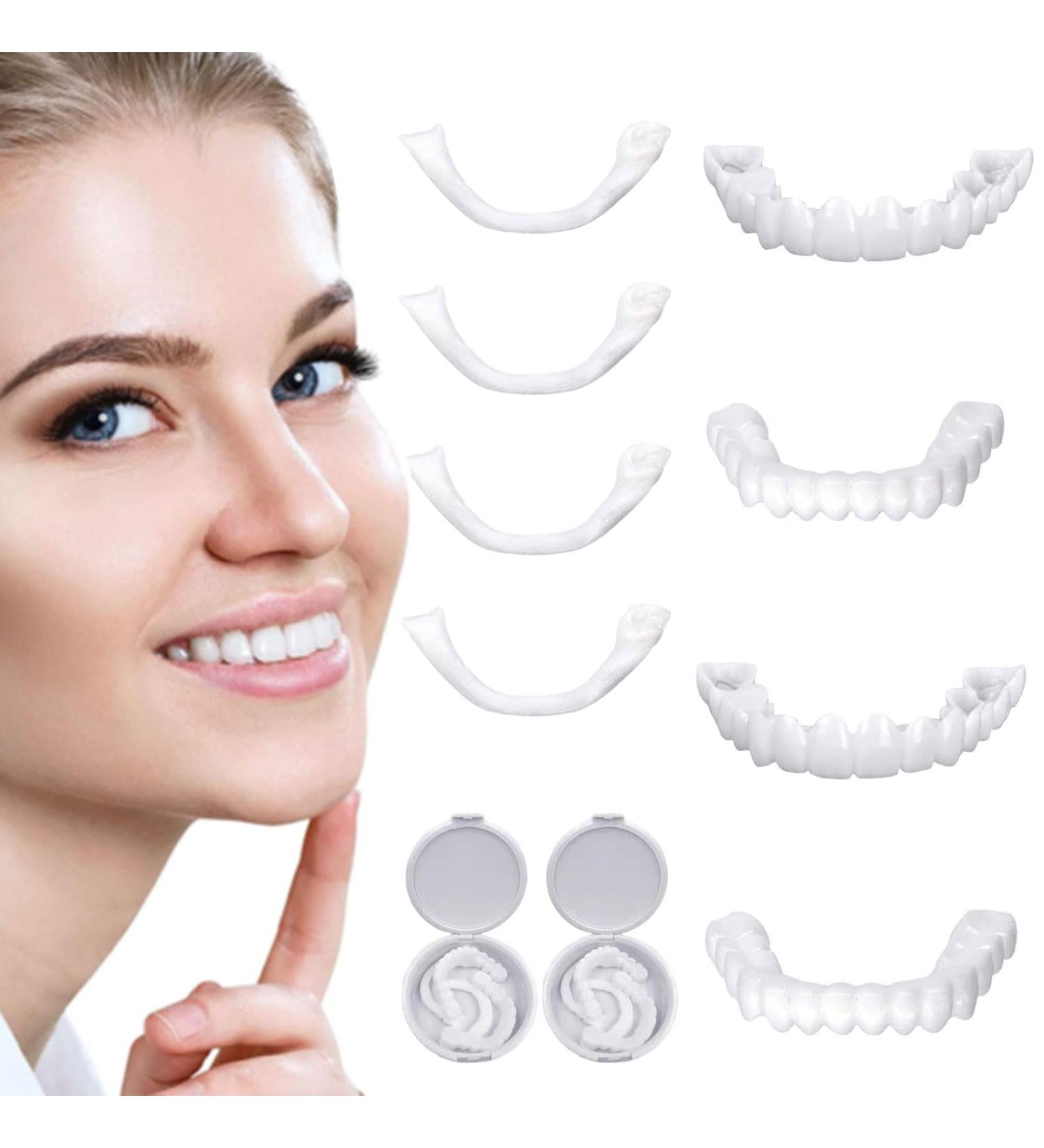 High-Quality Provisional Dentures & Cosmetic Teeth - Instant Veneers 2 Pairs Available for International Shipping - Buy Online on GoSupps.com