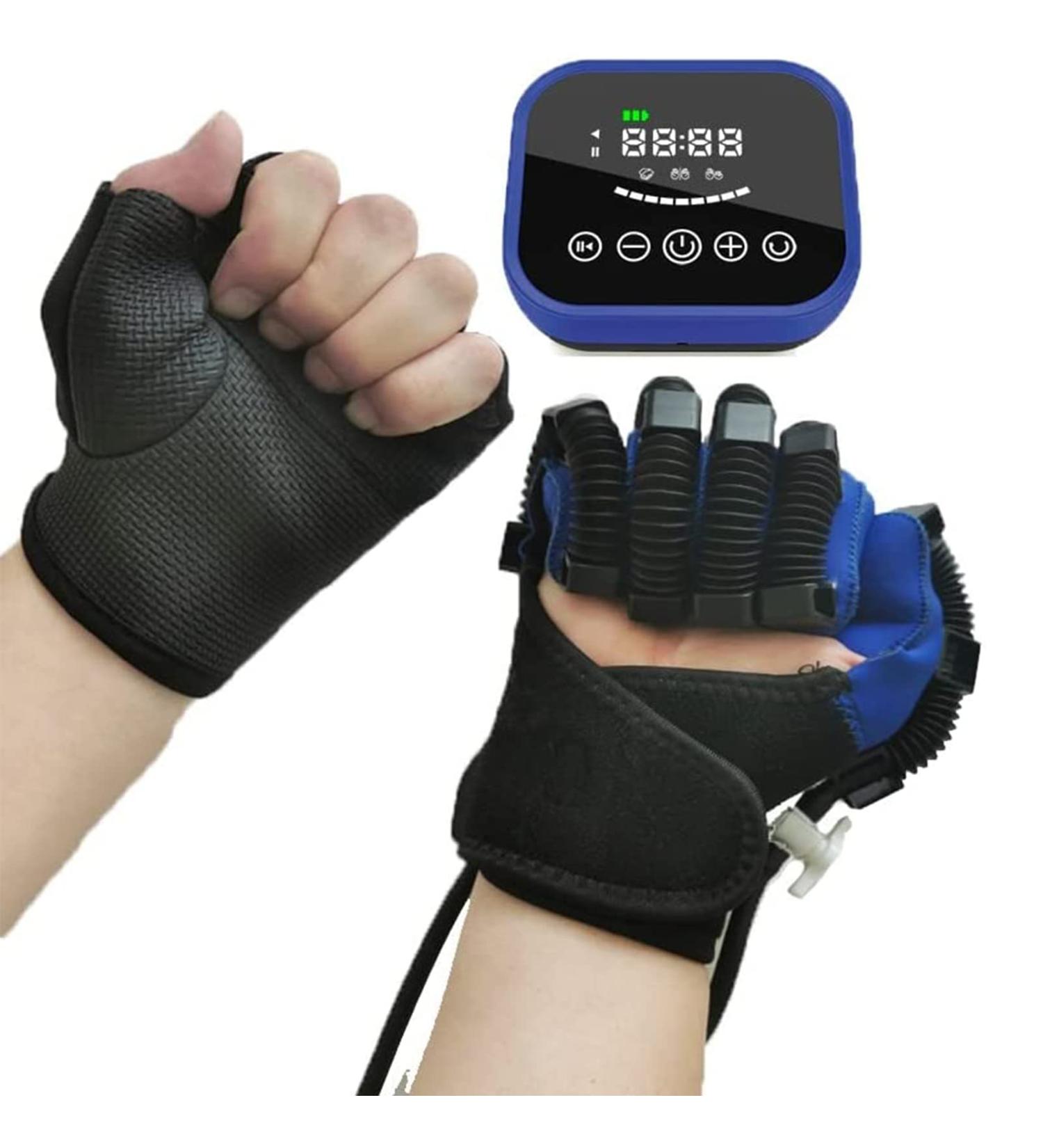 Rehabilitation Robot Gloves Hand Rehabilitation Device for Stroke Hemiplegia Hand Function Dysfunction Recovery Finger Trainer Straightening Brace Guard Right XL - Buy Online on GoSupps.com