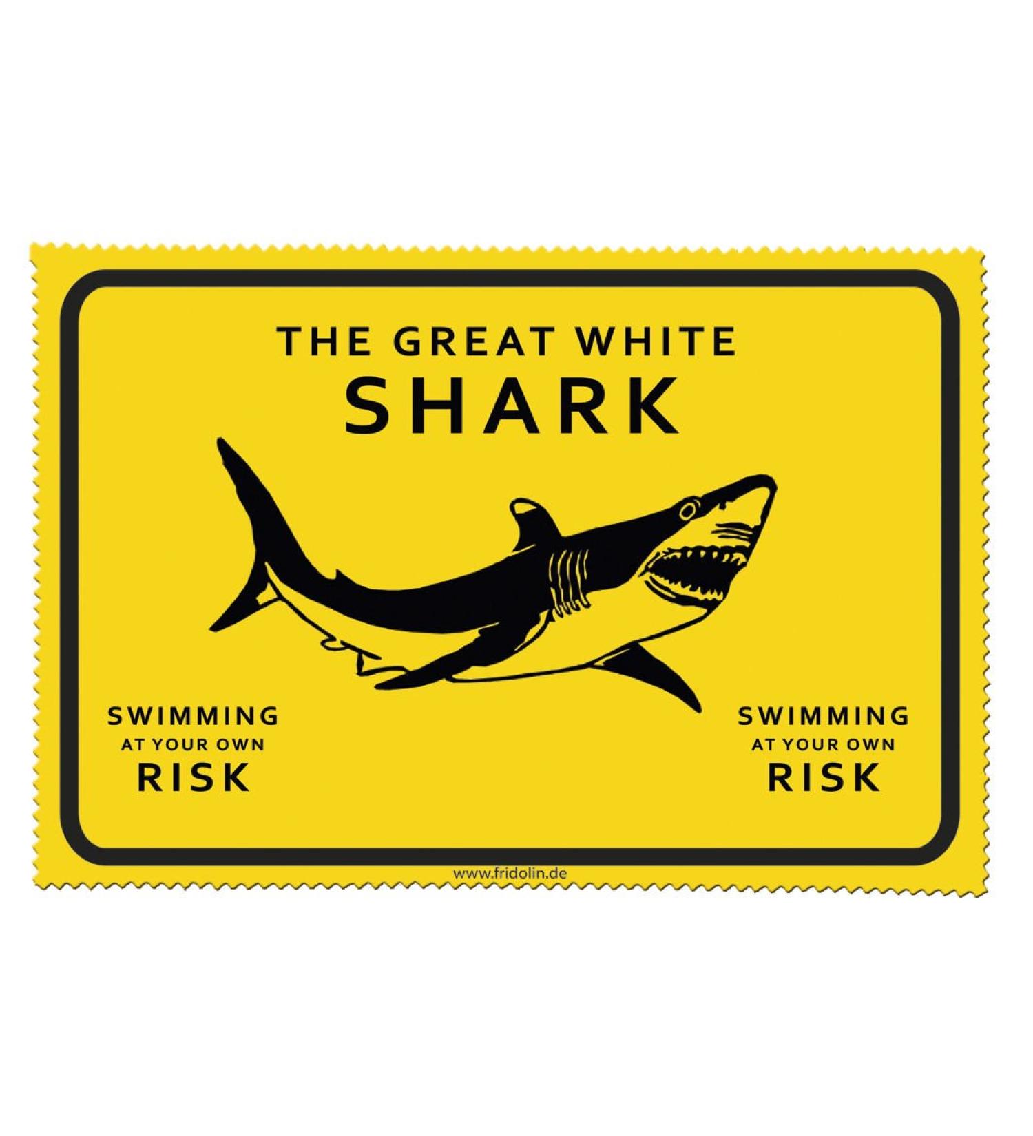 Fridolin glasses cleaning cloth Adventure Time-Shark fabric colorful 18x12.5x1 cm