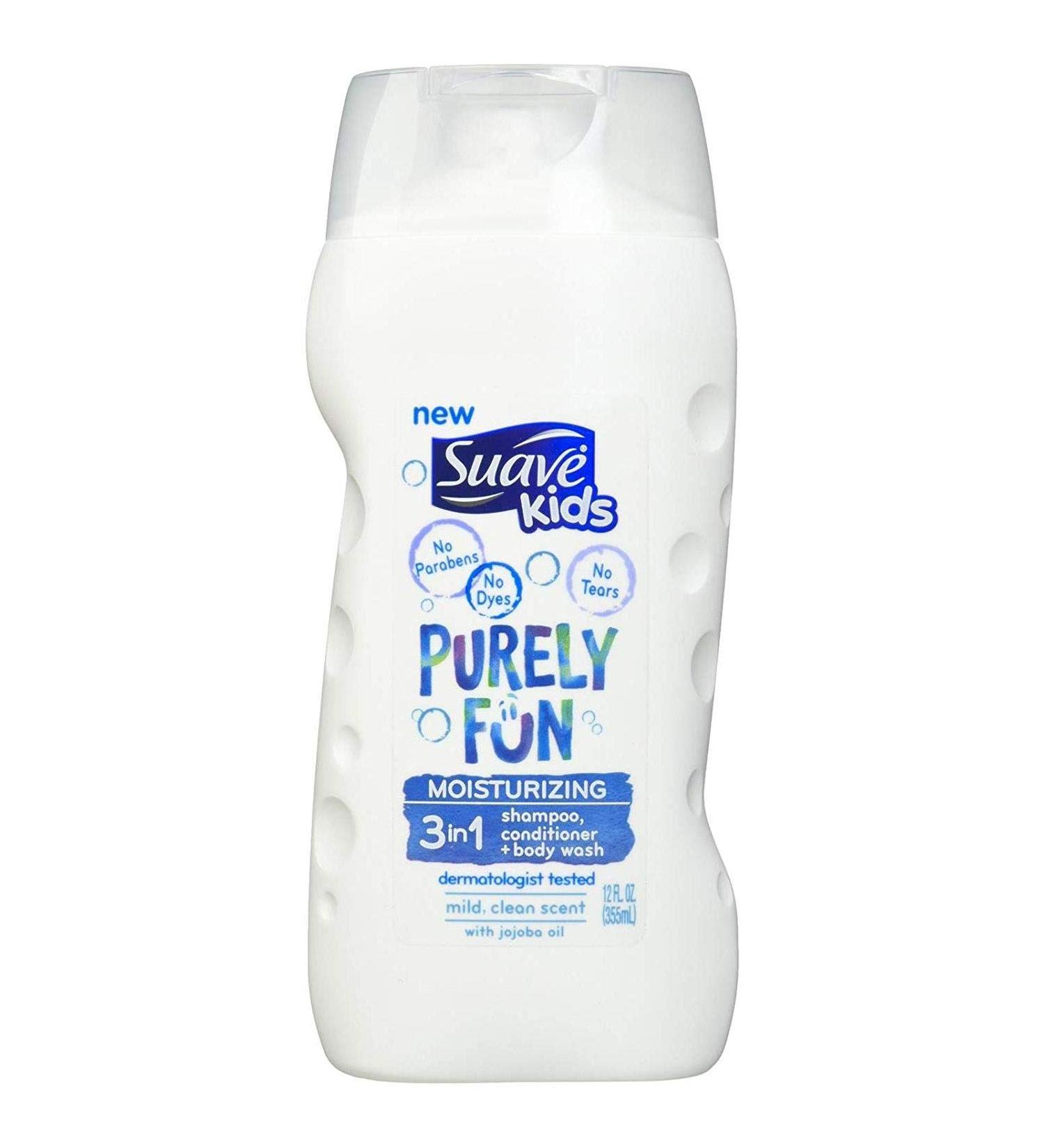 Suave Kids 3-In-1 Shampoo, Conditioner, and Body Wash Purely Fun - 12 oz (Pack of 1) - Buy Online on GoSupps.com