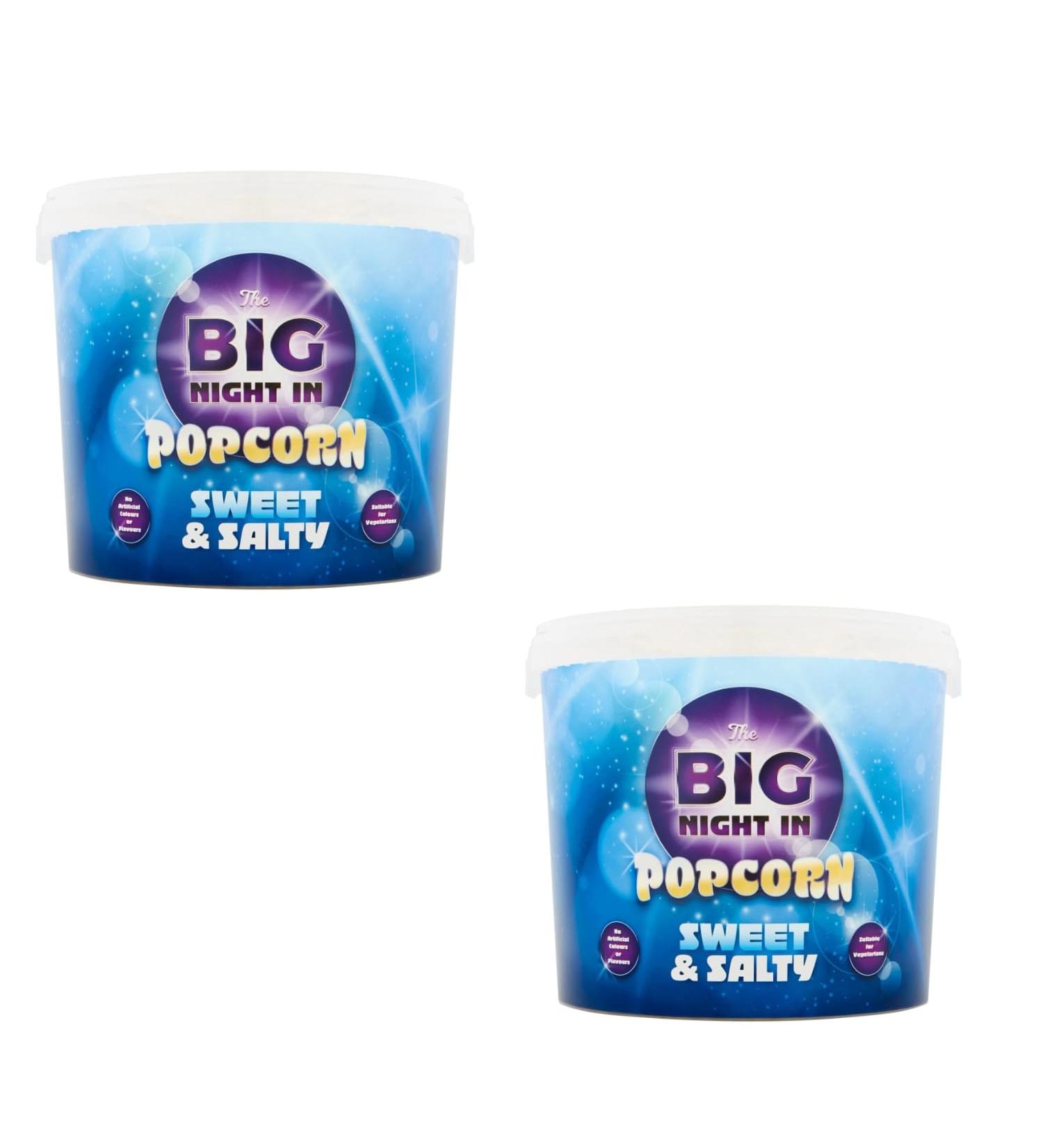 Swet & Salty Popcorn Tub 250g - Settle In For a Big Night In With The Swet & Salty Popcorn Tub 250g - Pack of 2 - Buy Online on GoSupps.com