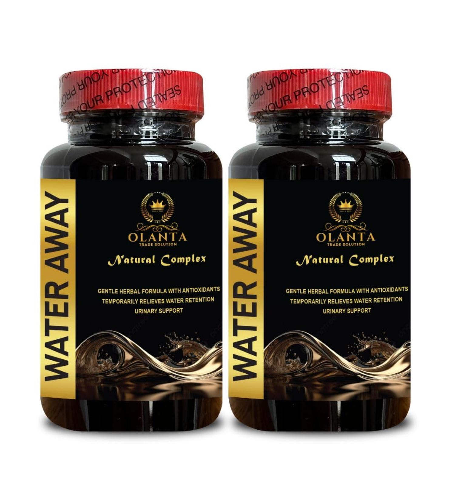 Generic Natural Water Away Pills - Water Retention Pills uric Acid Pills Natural diuretics for Water Retention Immune Support Water Away Pills Maximum Strength - 2 Bottles - Buy Online on GoSupps.com