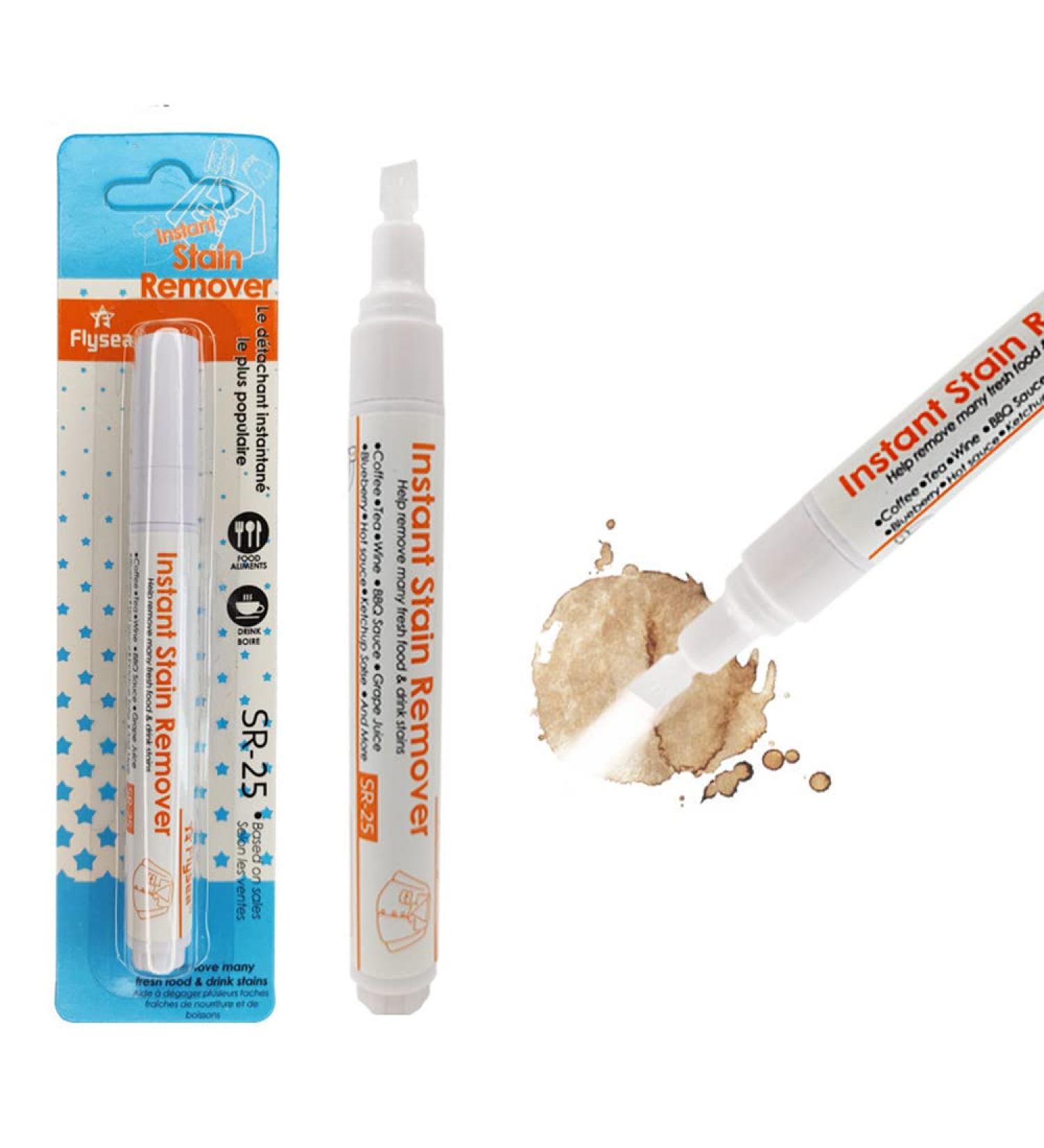 Stain Remover Pen - Wash Free Bleach Pen for Clothing | Remove Coffee Food Red Wine & Lipstick Stains | 3 Pack - Buy Online on GoSupps.com