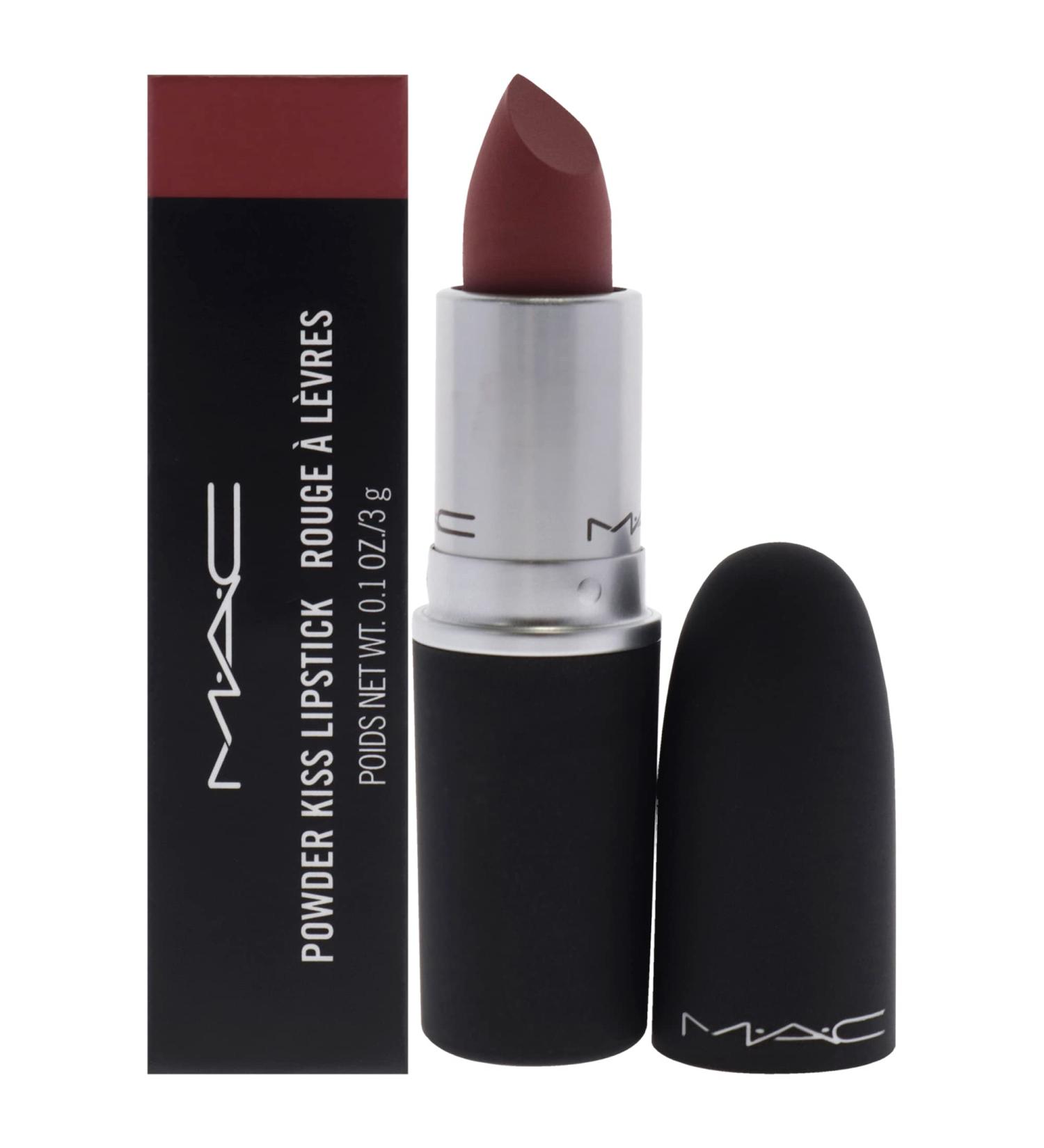 MAC Powder Kiss Lipstick - Brickthrough 930, Women's Lipstick 0.1 oz - Buy Online on GoSupps.com
