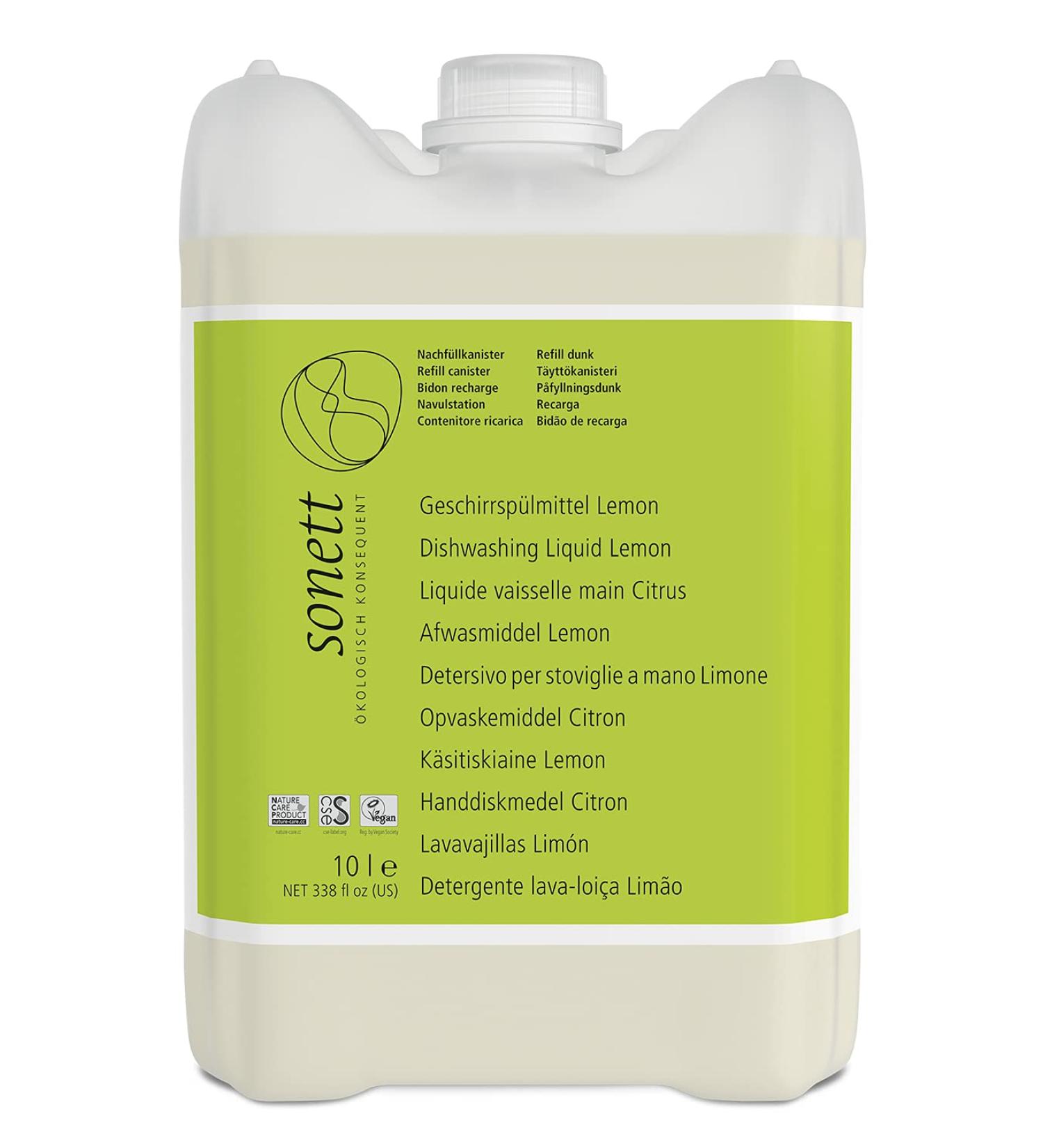 Sonett Dishwashing Liquid Lemon - 10L Eco-Friendly Cleaning Solution for International Shipping - Buy Online on GoSupps.com