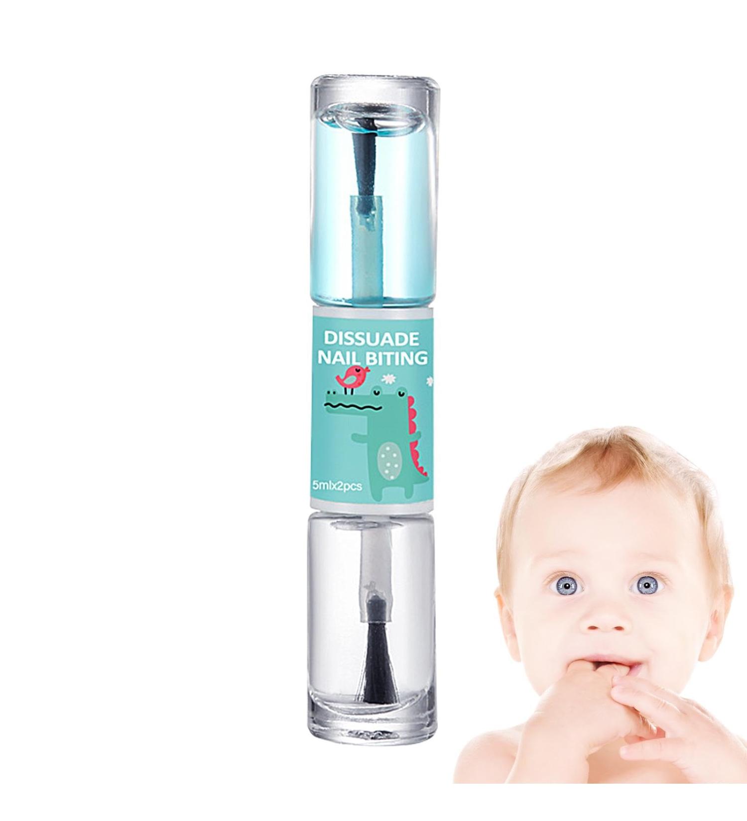 Anti Nail Biting Polish - 10ml Bitter Tasting Kid's Nail Polish Liquid - Natural Ingredients Nail Care Tool for Adults Teenagers of All Ages Children - Buy Online on GoSupps.com