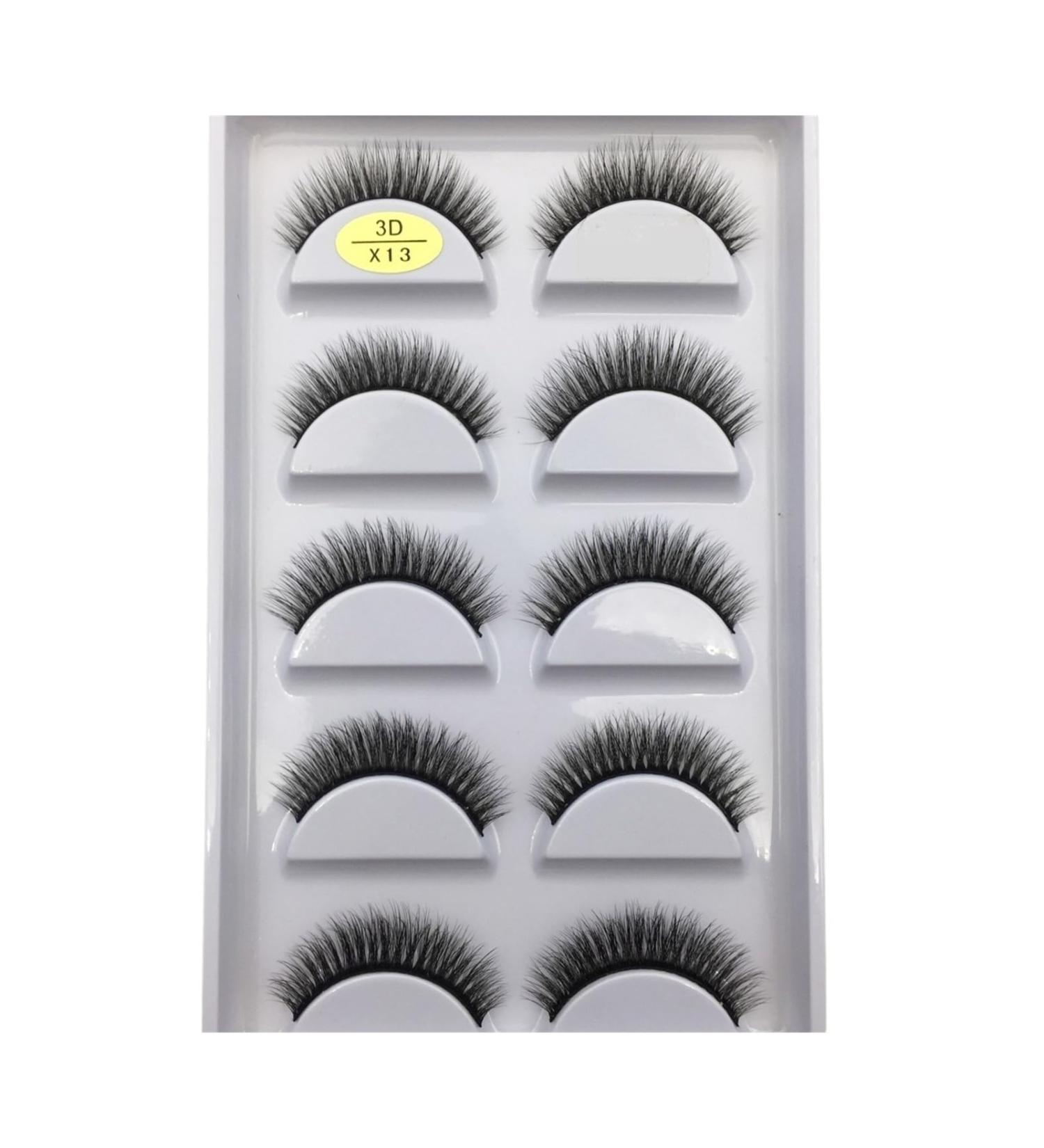 UAMOU 10/50 Boxes 37 Style 5 Pairs Natural 3D False Eyelashes Makeup Fake Eye Lashes Faux Cils Make Up Beauty Maquillaje Cheerfully (Color : 5Pairs X13 Size : 10 Boxes 50Pairs) - Buy Online on GoSupps.com
