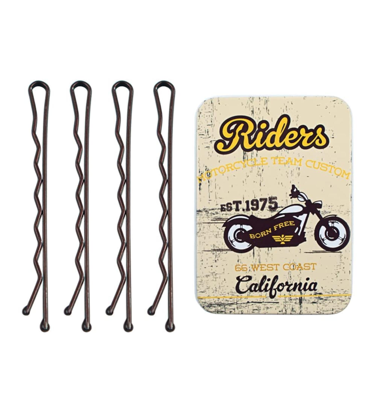 100 Brown Jumbo Bobby Pins for Thick Hair with Case - Extra Large Hair Pins for Buns - Premium Tipped Hair Styling Pins for Women and Girls - 2.75 inches - Buy Online on GoSupps.com