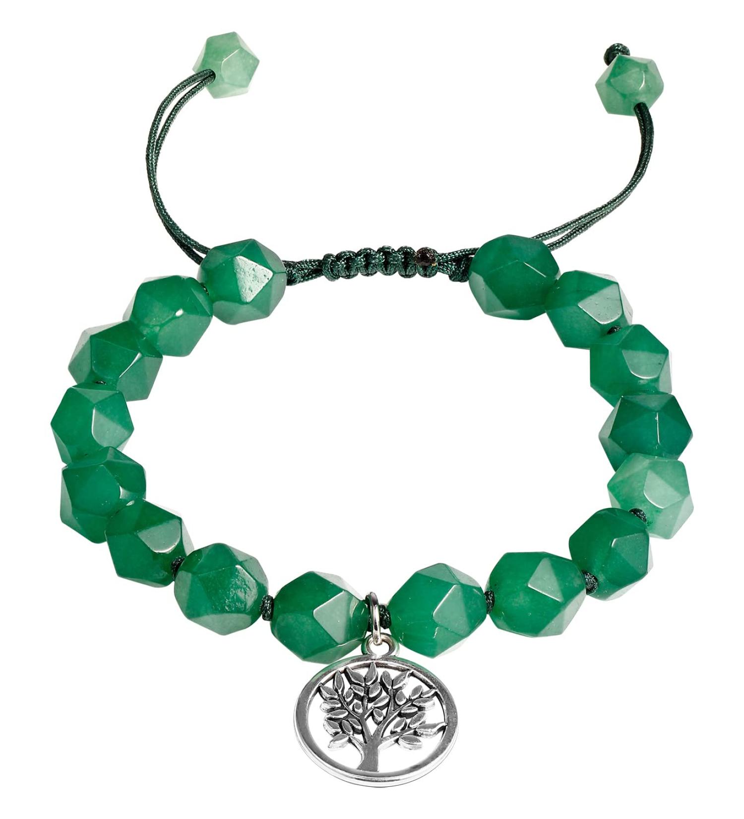 Green Aventurine Tree of Life Bracelet for Women | Energy Protection Beaded Crystals - Shop Internationally - Buy Online on GoSupps.com