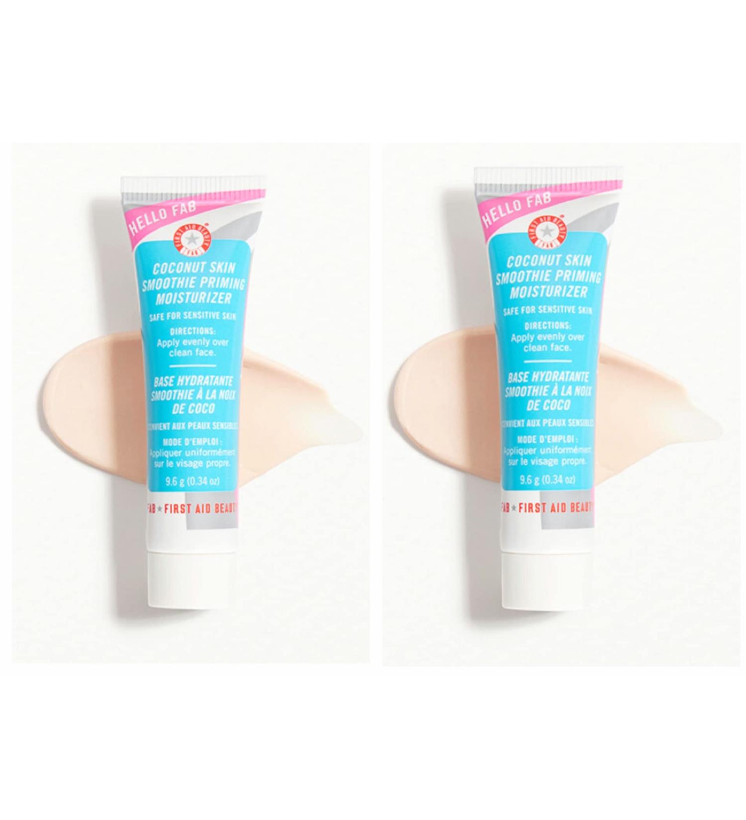 First Aid Beauty Coconut Skin Smoothie Priming Moisturizer 0.34oz - Pack of 2 - Buy Online on GoSupps.com