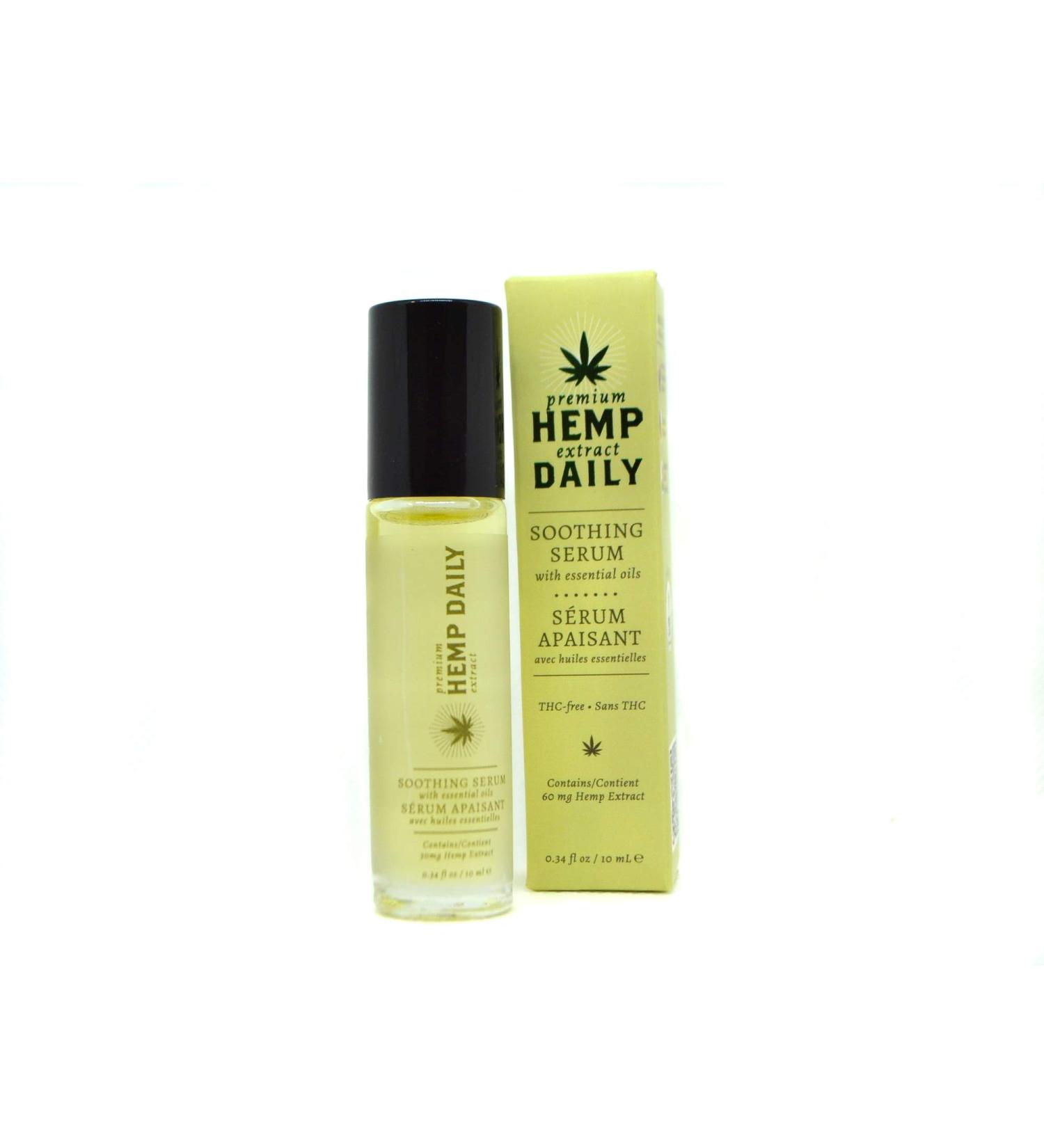 Hemp Daily Soothing Serum Rollerball | Organic Vegan Essential Oil Blend | 0.34 fl oz - International Shipping Available - Buy Online on GoSupps.com