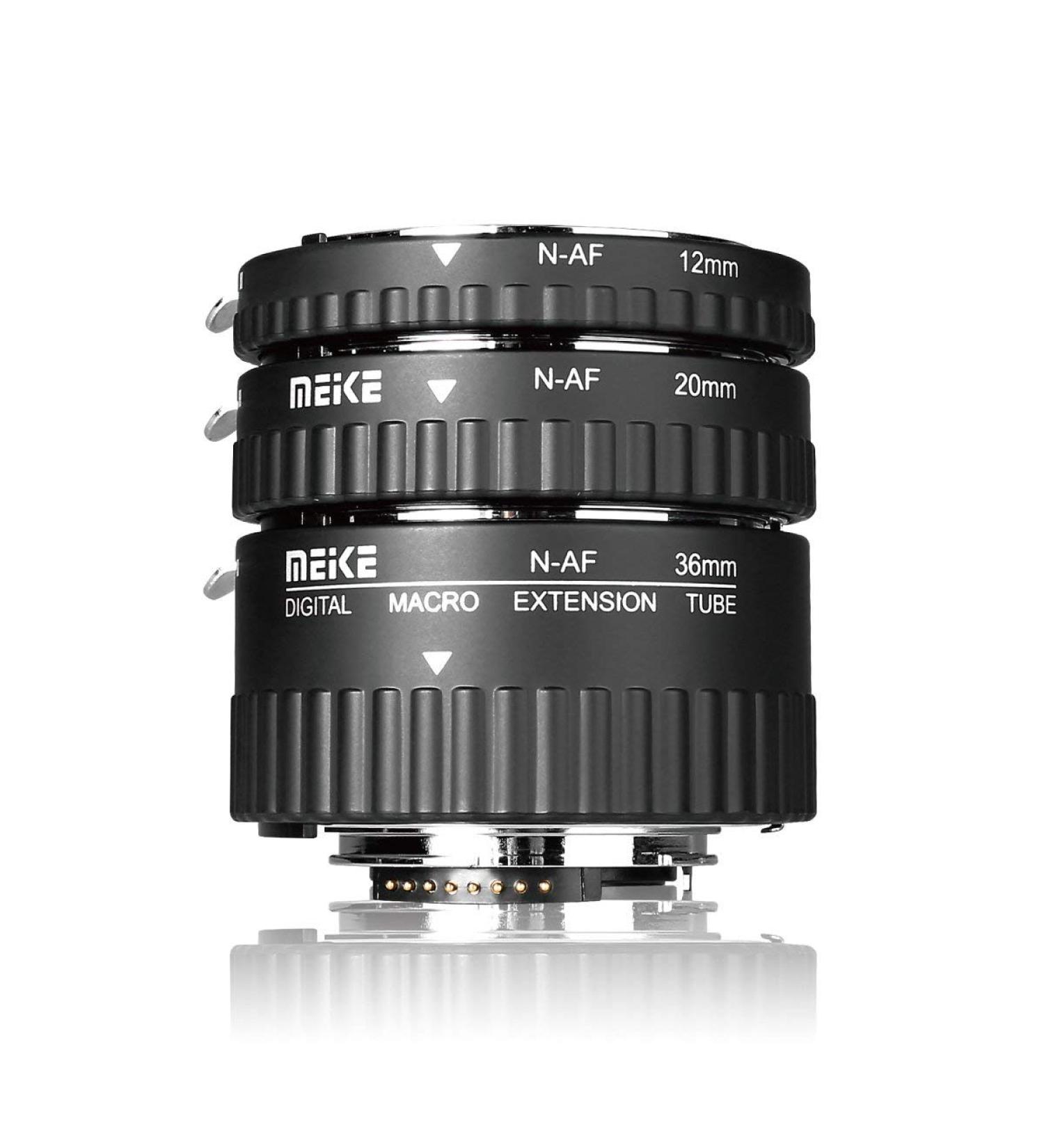 MEIKE N-AF1-A Macro Extension Tube Adapter for Nikon DSLR Cameras - Buy Online on GoSupps.com