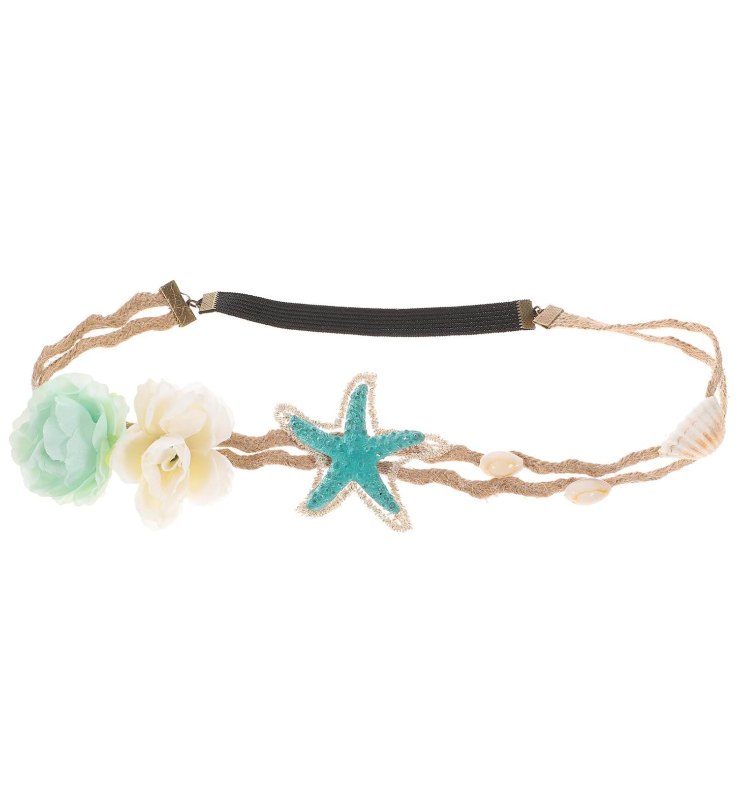 Lurrose Sea Star Headband - Pearl Shell Hair Accessory for Weddings & Beach Parties | International Shipping Available - Buy Online on GoSupps.com
