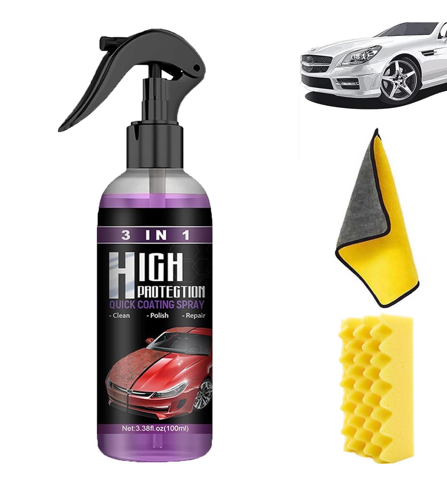 Newbeeoo Car Coating Spray Newbeeoo 3 In 1 Height Protection 3 in 1 High Protection Quick Car Coating Spray Car Wax Ceramic Nano Coating Agent Spray (1Pcs) - Buy Online on GoSupps.com