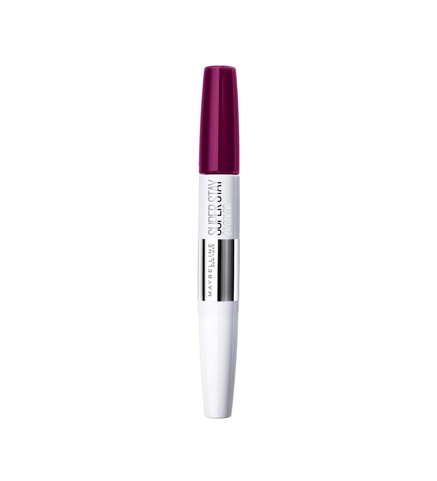 Maybelline New York Superstay 24H Lipstick - 24-7 Fuchsia 1 Pack (5 ml) - Long-Lasting International Shipping - Buy Online on GoSupps.com