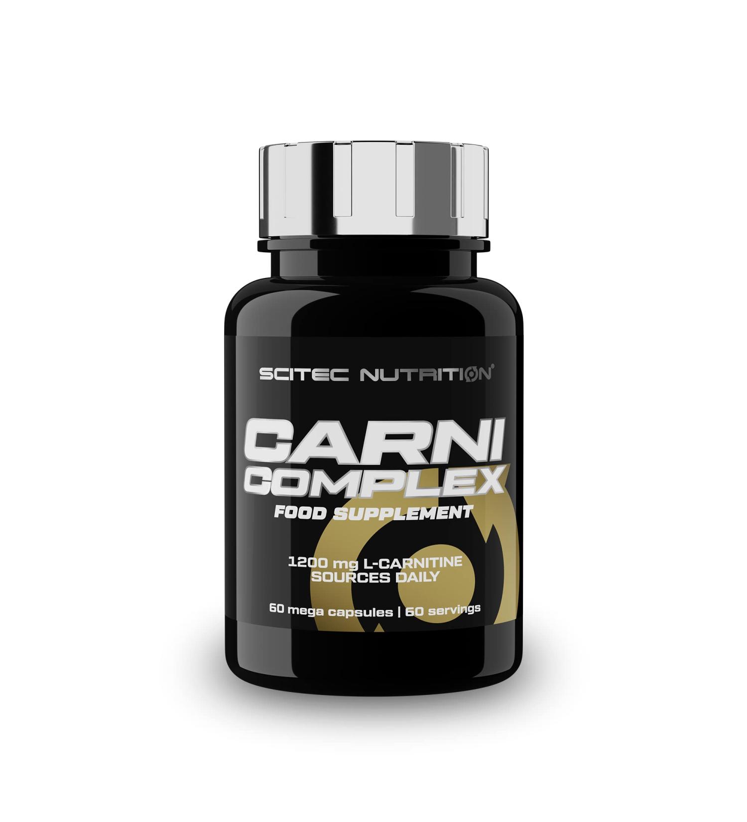 Scitec Nutrition Carni Complex - Advanced Amino Acid Formula for Optimal Fat Metabolism with L-Carnitine - 60 Capsules - International Shipping Available - Buy Online on GoSupps.com