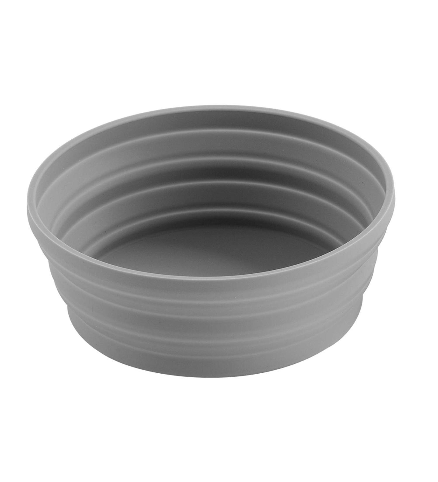 Ecoart Silicone Collapsible Bowl - Gray (L) | Perfect for Travel, Camping, and Hiking - Buy Online on GoSupps.com