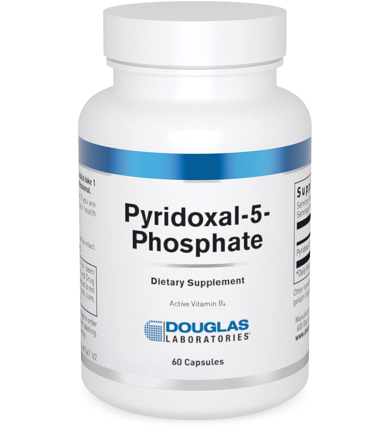 Douglas Laboratories Pyridoxal-5-Phosphate (50 mg.) | Vitamin B6 to Support Neurological Health and Cardiovascular System | 60 Capsules 60 Count (Pack of 1) - Buy Online on GoSupps.com