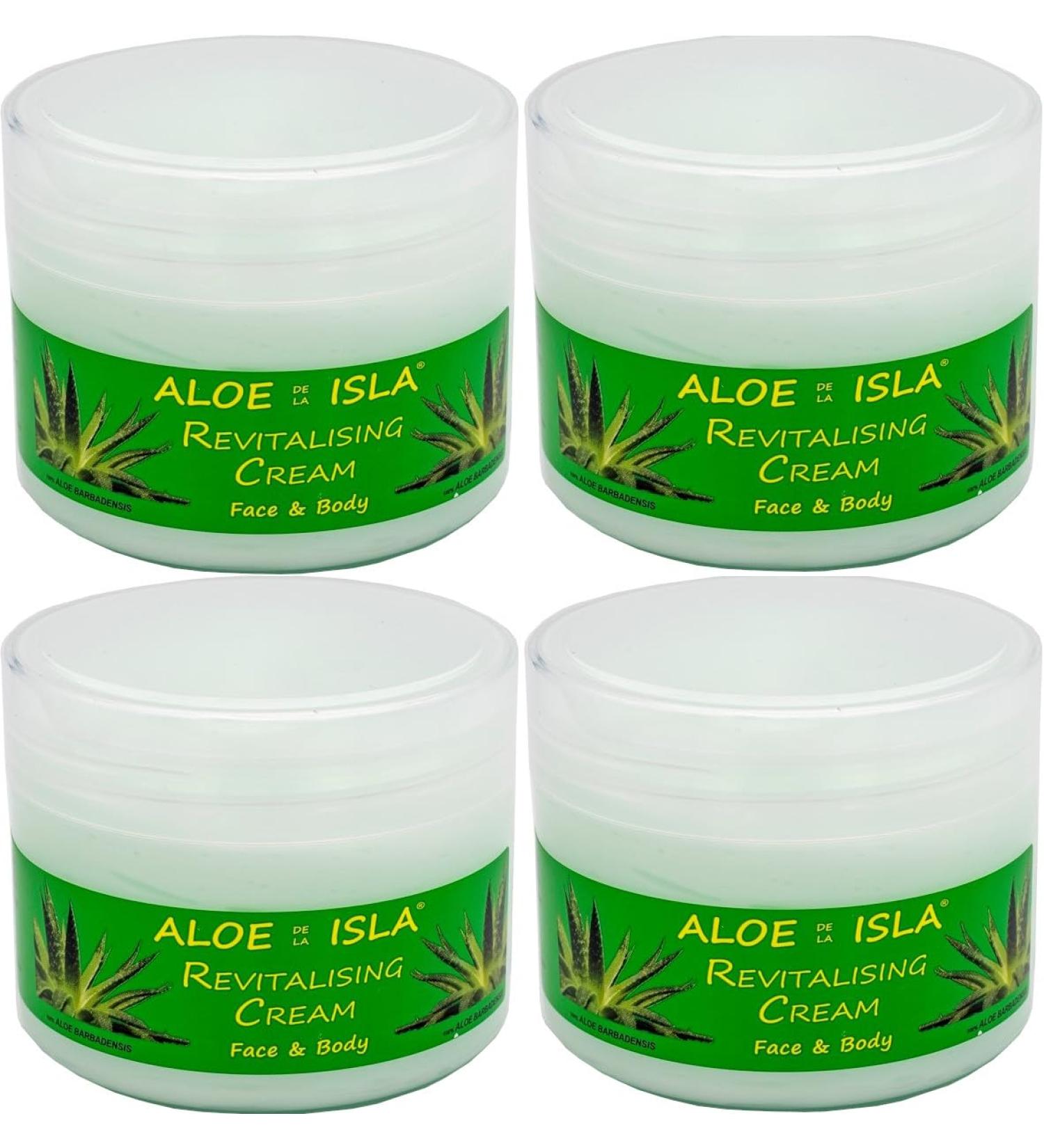 Buy Creme Aloe de la Isla 300ml (Pack of 4) - Premium Hydrating Aloe Vera Cream for Skincare | International Shipping Available - Buy Online on GoSupps.com