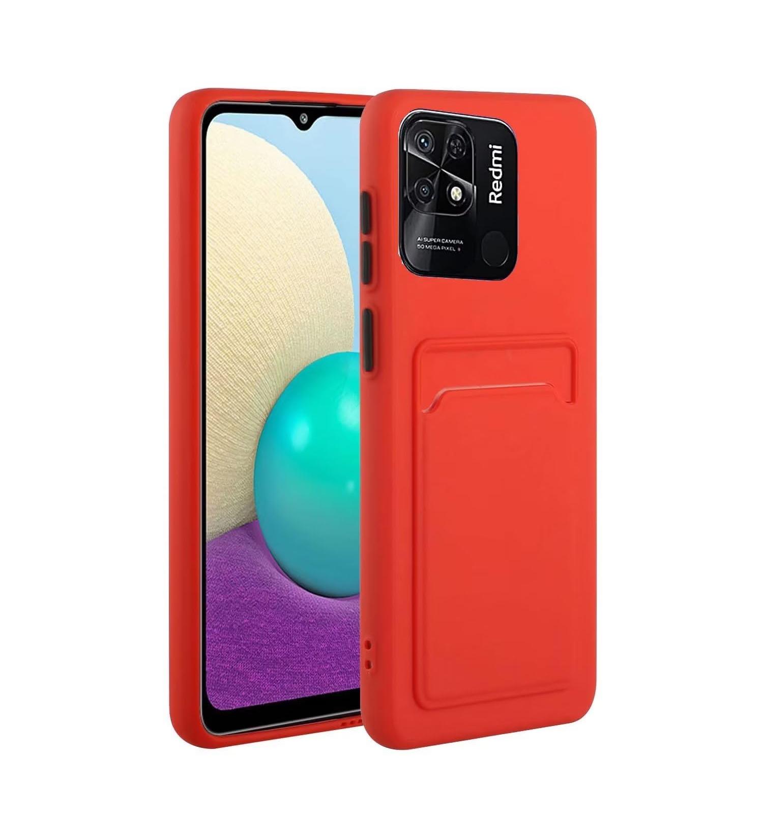 Buy Tivenfezk Nadoli Ultra Thin Silicone Case for Xiaomi Redmi 10c - Shockproof Scratch-Resistant Wallet Cover with Credit Card Holder - Buy Online on GoSupps.com