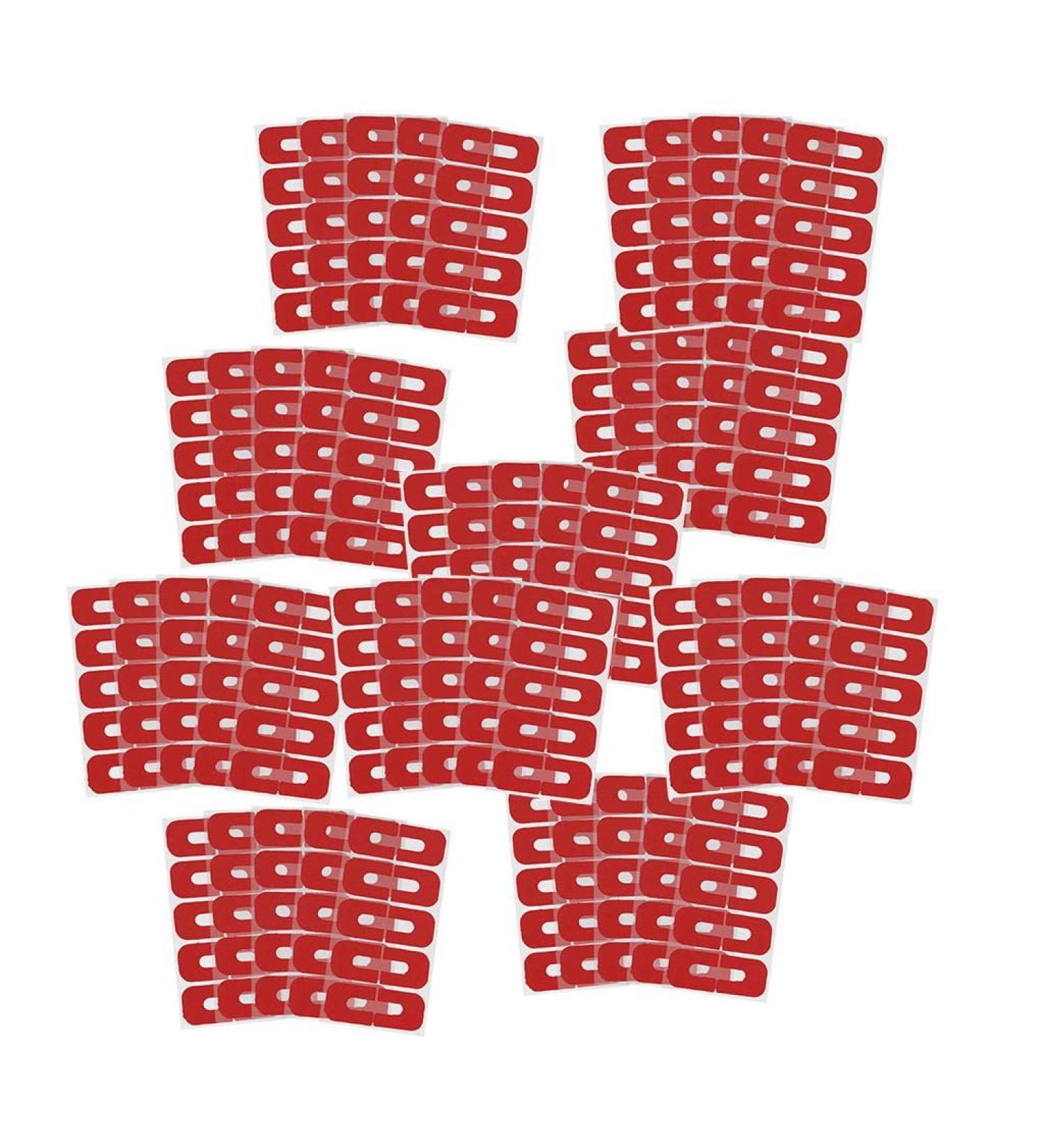 U Shaped Nail Protection Bands - Red Nail Polish Covers Stickers (50pcs) | International Shipping - Buy Online on GoSupps.com