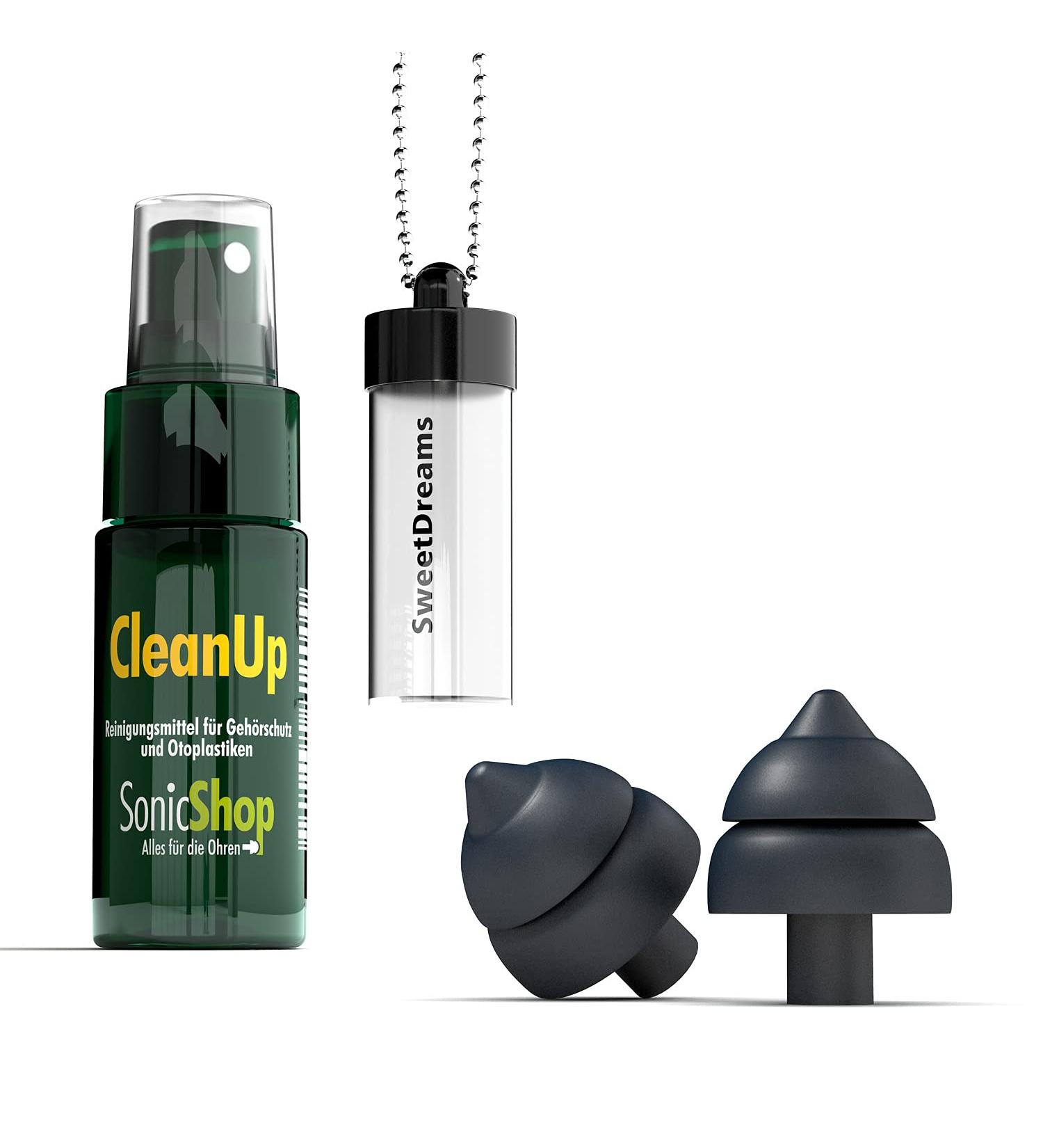 Sweetdreams Extra Soft Earplugs for Sleeping - Snoring & Hearing Protection Reusable with Case & Cleaning Spray - Ultimate Sleep Solution - Buy Online on GoSupps.com