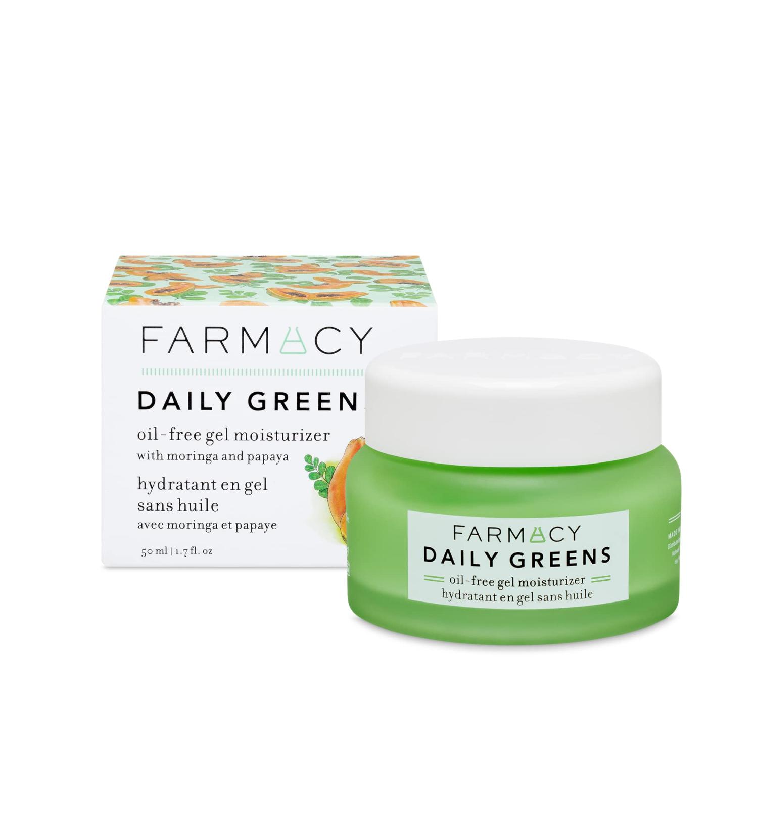 Farmacy Daily Greens Oil Free Gel Face Moisturizer with Hyaluronic Acid 1.7 Fl Oz - Fragrance-Free Formula - Daily Facial Moisturizer - Buy Online on GoSupps.com