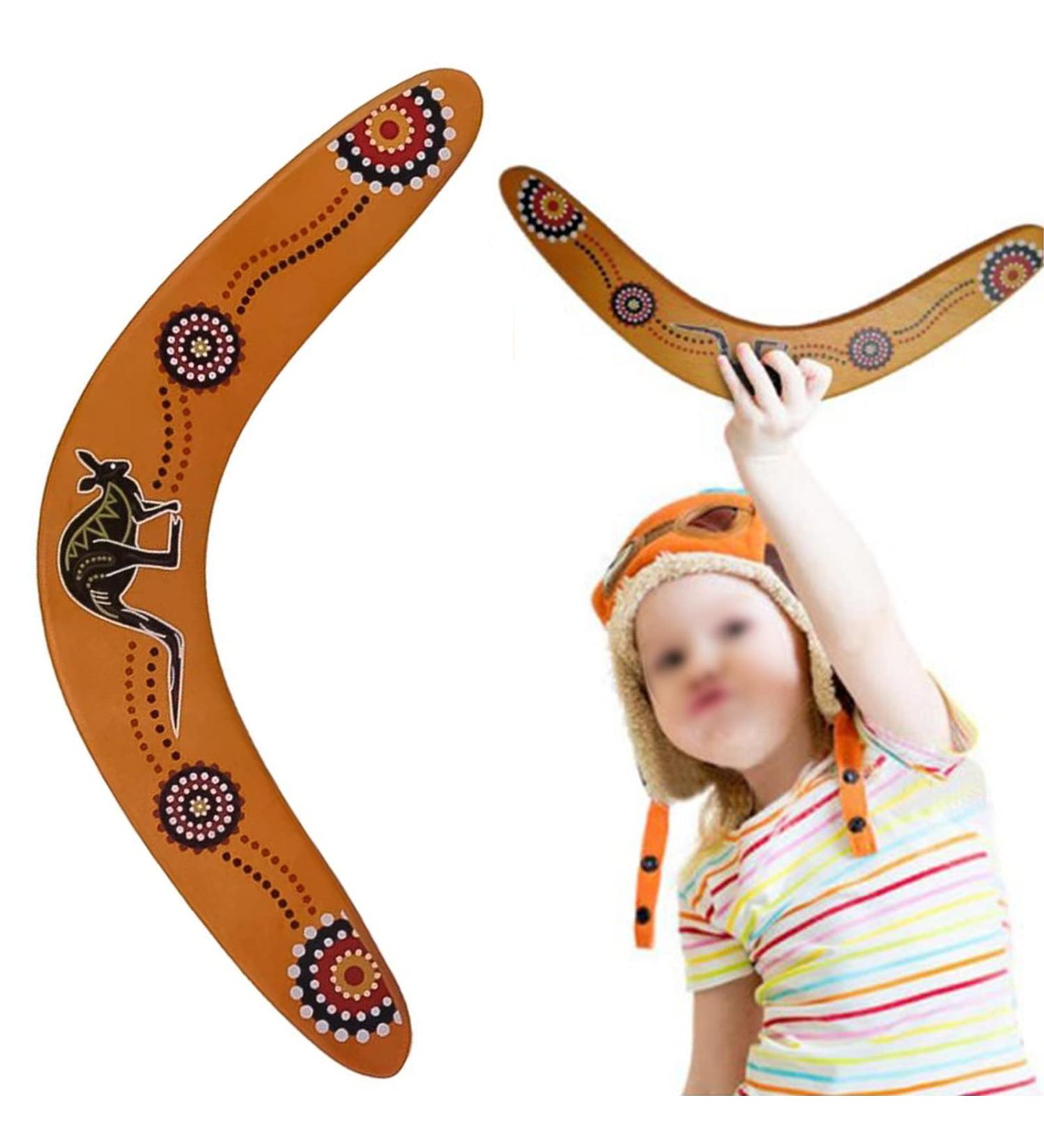 Buy N/4 Wooden Boomerang - Eco-Friendly Handcrafted Flying Toy for Kids & Adults - Buy Online on GoSupps.com