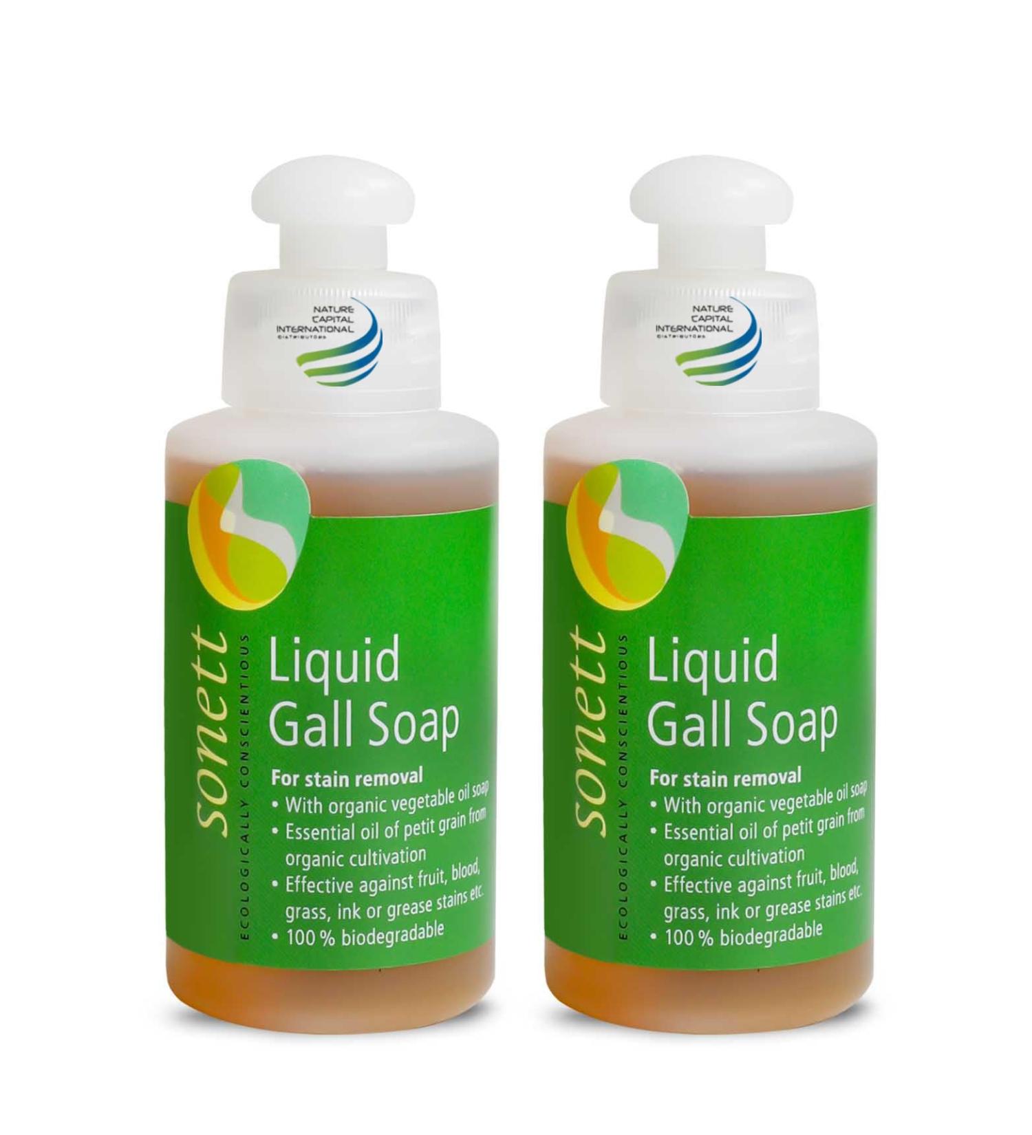 Sonett Organic Liquid Stain Remover - Powerful Laundry Stain Detergent for Ink Blood Grease & Fruit Stains - 4oz Pack of 2 - Eco-Friendly Cleaning Solution - Buy Online on GoSupps.com