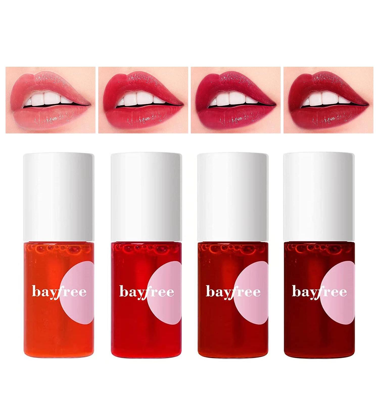 FVQUHVO Lightweight Lip Tint Stain Set - 4 Mini Liquid Lipsticks for Long-lasting and Moisturizing Wear - Buy Online on GoSupps.com