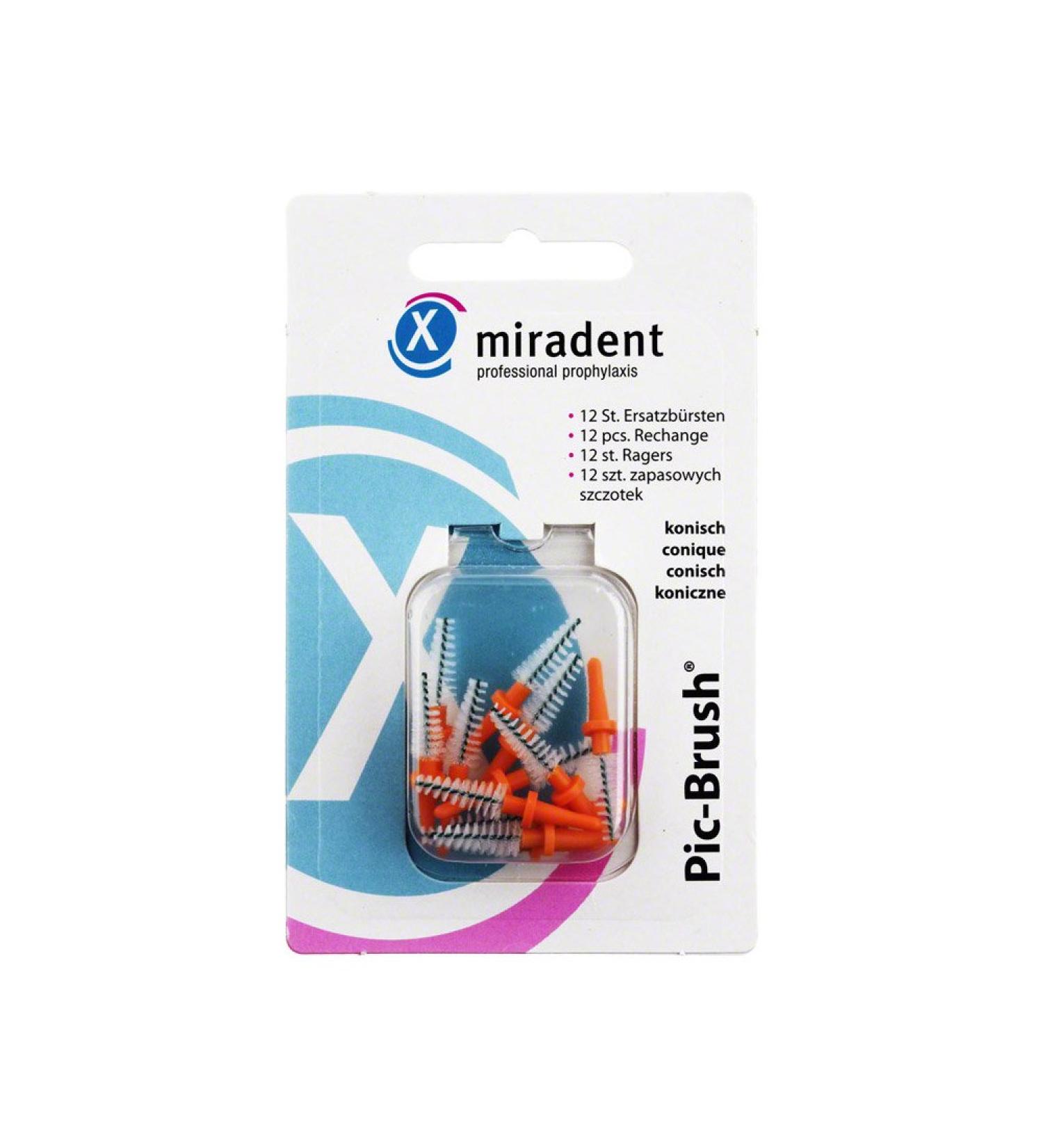 PIC Brush Interdental brush replacement brush 3-5 mm conical orange