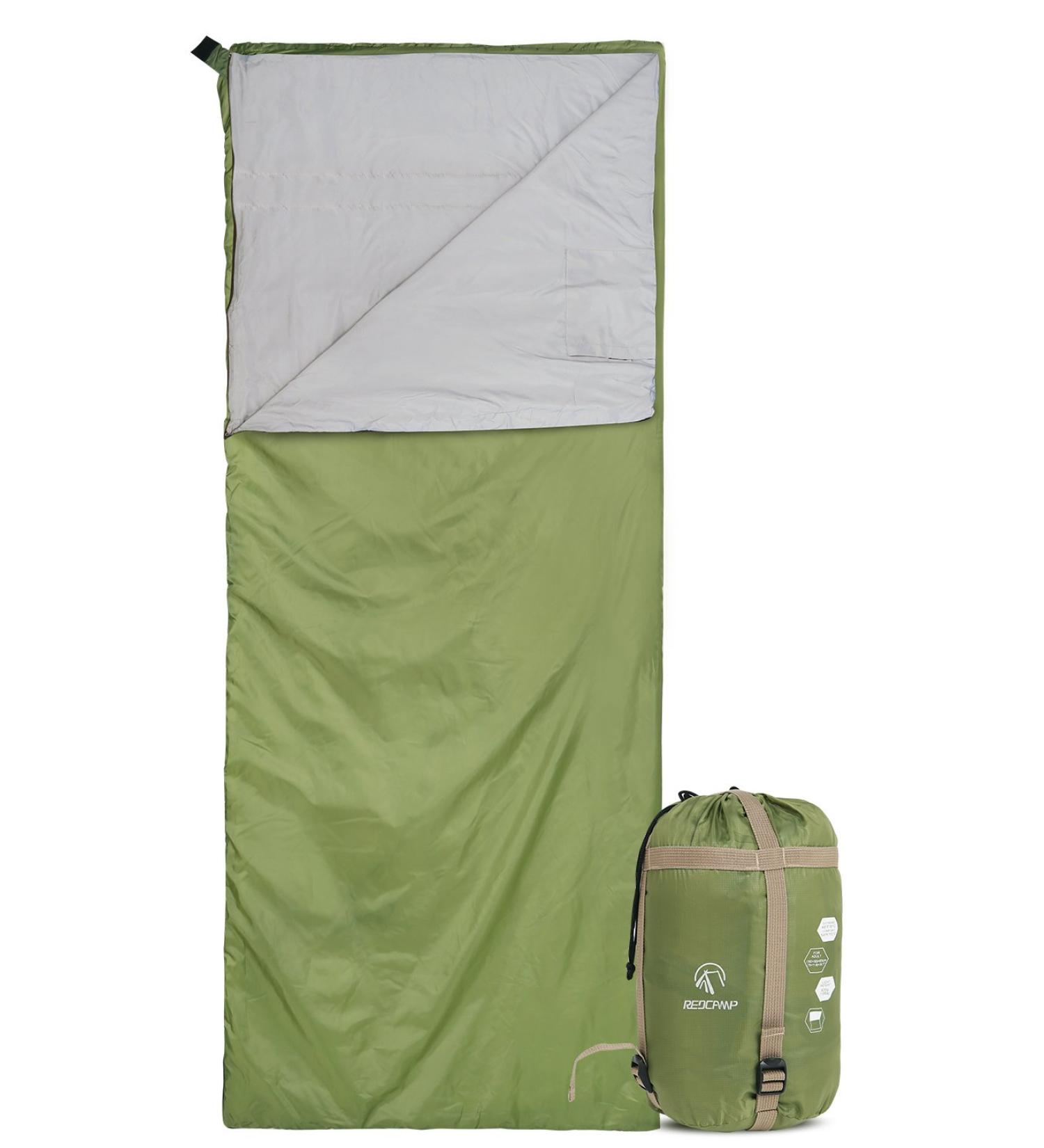 REDcamp Ultra Lightweight Green Sleeping Bag for Backpacking - 1.5lbs, Warm Weather Comfort for Adults | Compression Sack Included - Buy Online on GoSupps.com