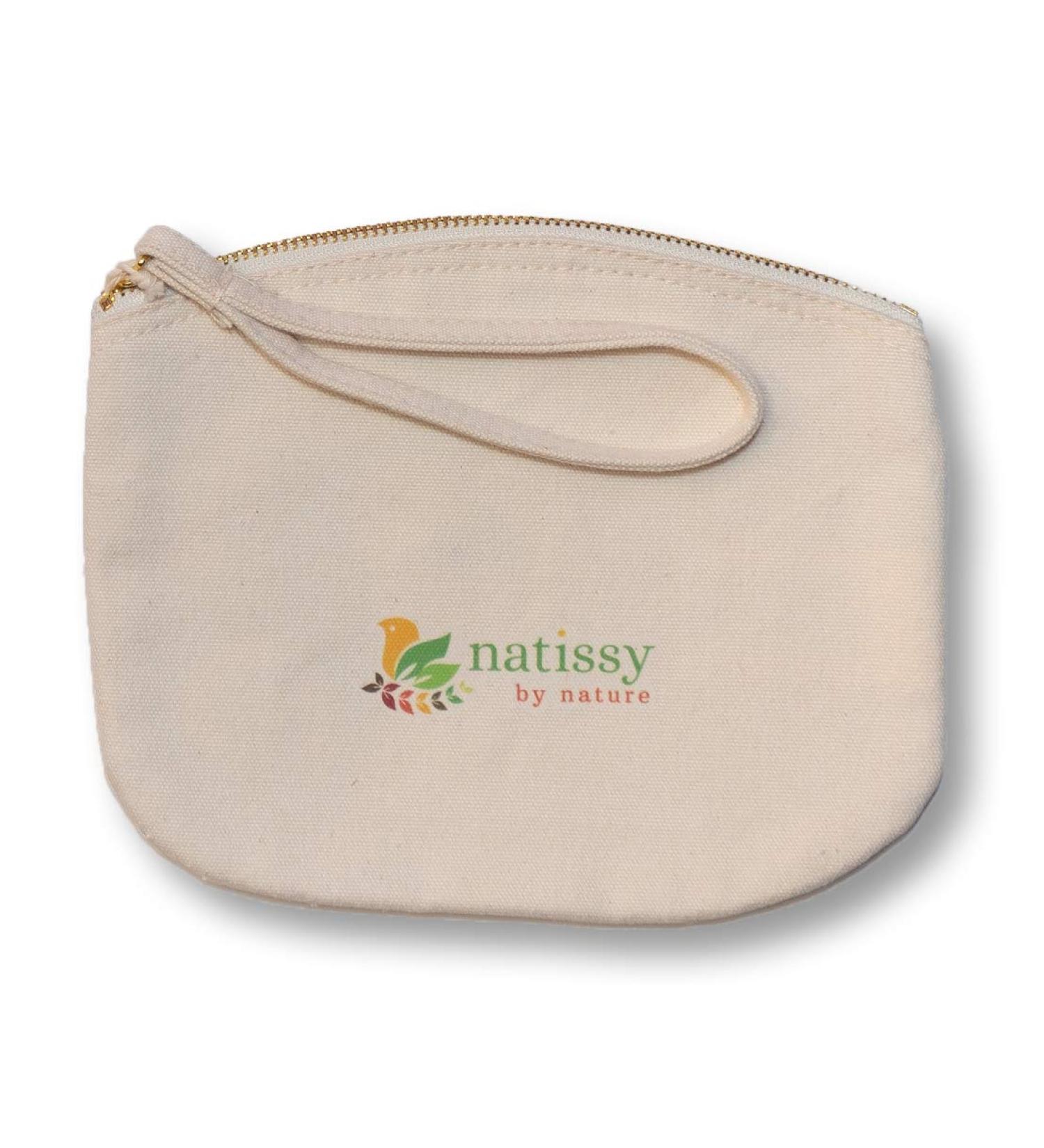 Organic Cotton Carrying Bag for Reusable Sanitary Products - Ideal Storage Solution for Menstrual Towels, Makeup Remover Pads, and Nursing Pads - Buy Online on GoSupps.com