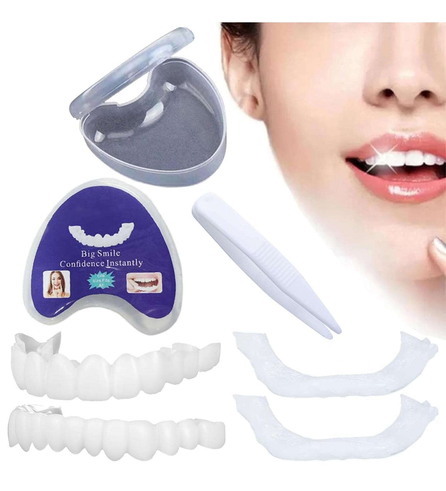 Fluktrix Immediate Veneers - Snap-In Temporary Brightening Teeth | Boost Your Smile with Self-Confident Artificial Teeth (1 Pair) - Buy Online on GoSupps.com