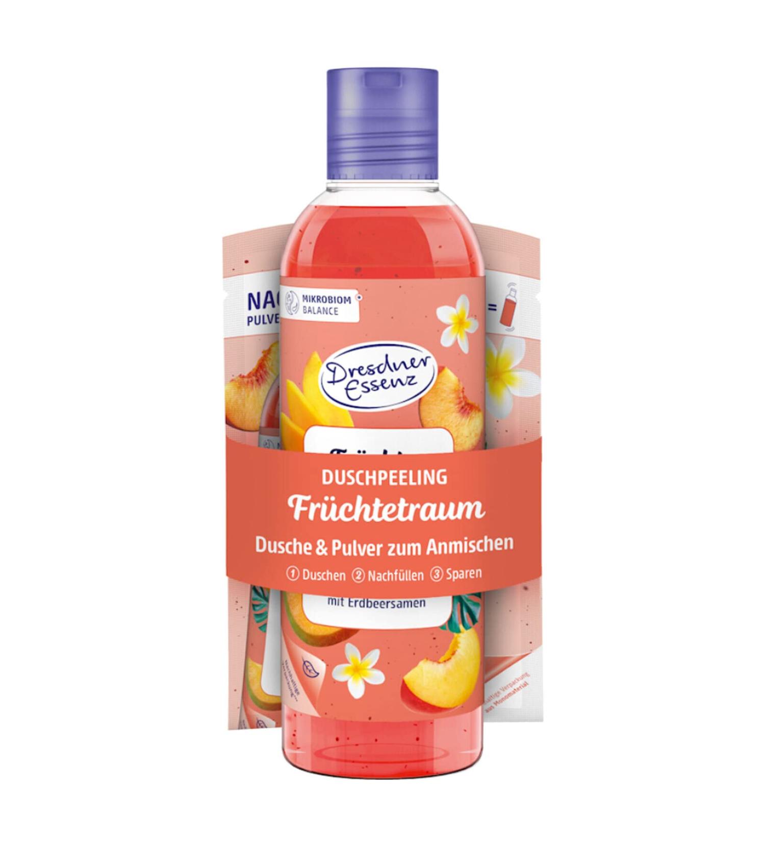  Dresdner Essenz Dresdner Essenz Fruit Dream Shower Scrub 250ml with Self Mixing Refill - Buy Online on GoSupps.com