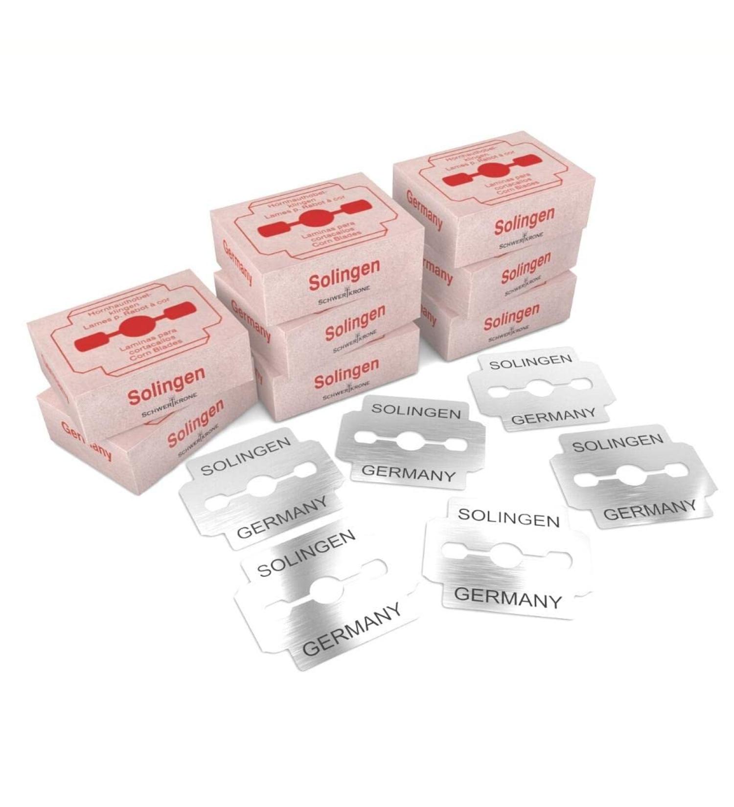 High-Quality Solingen Callus Plane Replacement Blades - Rustproof & Individually Packed (80) | International Shipping Available - Buy Online on GoSupps.com