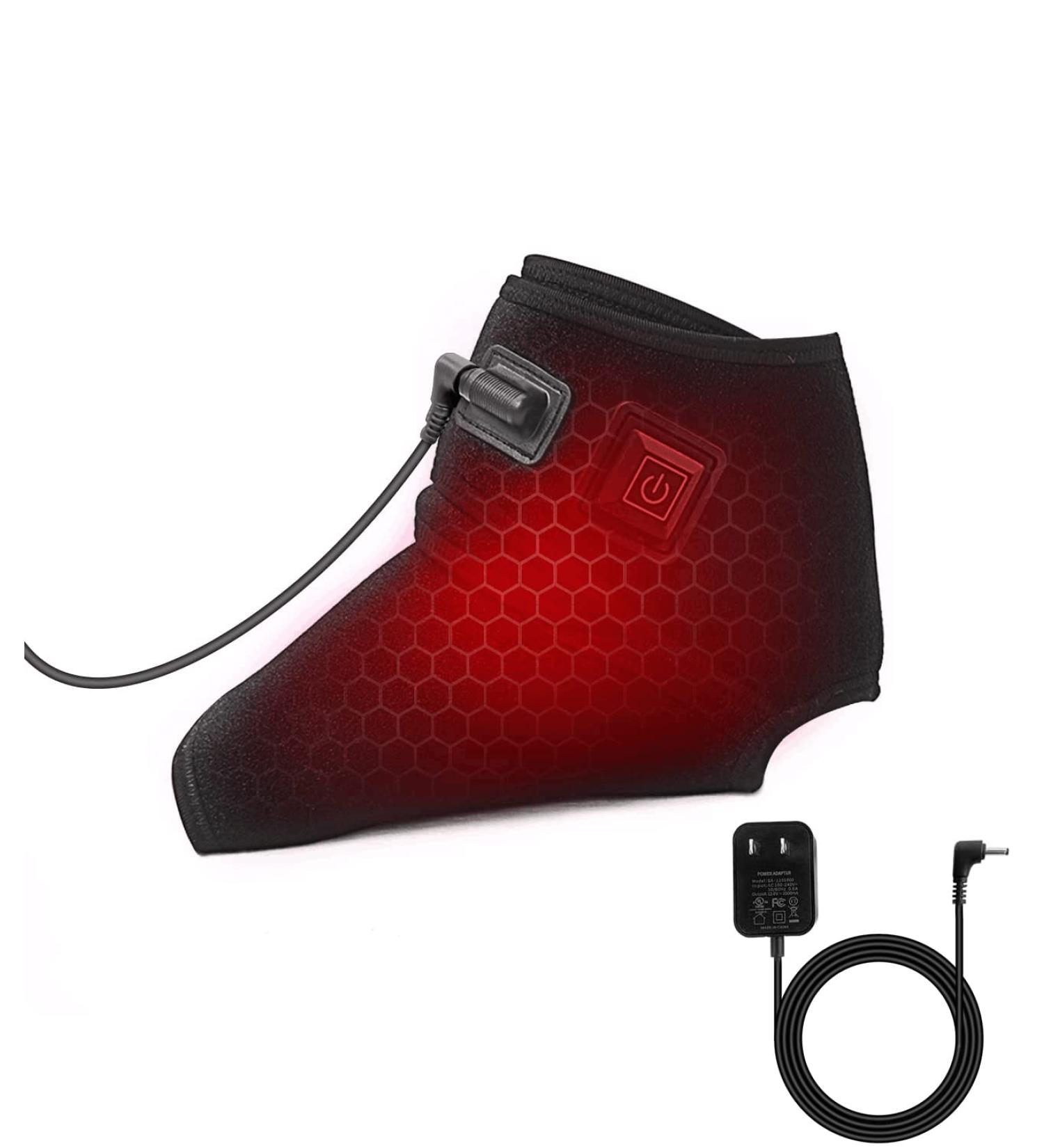 Aroma Season Adjustable Heated Ankle Wrap | Heat Therapy for Strain, Arthritis, Swollen Feet | AHP-03 - Buy Online on GoSupps.com