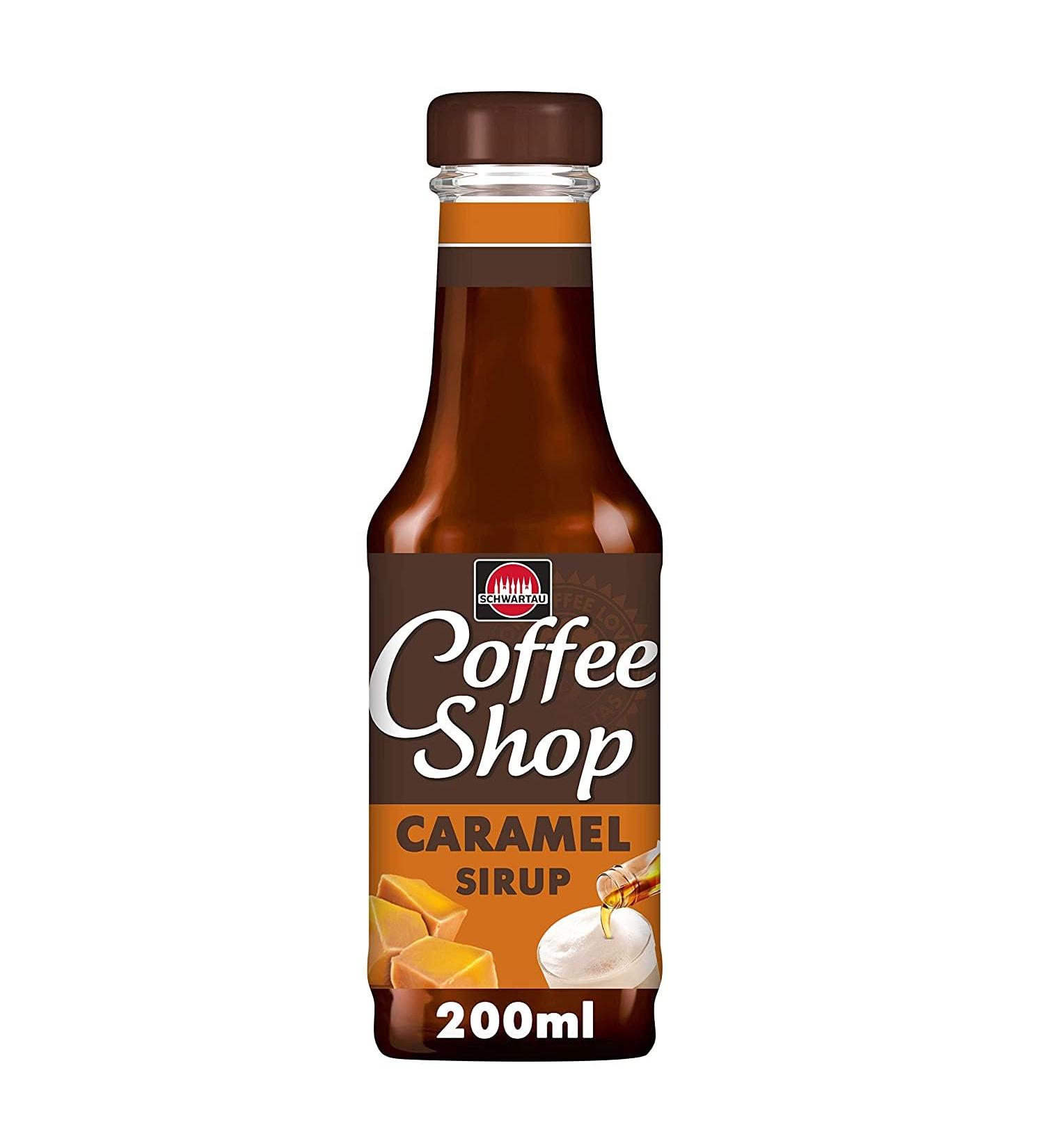 Schwartau Coffee Shop Caramel Syrup - 200ml | Enhance Your Coffee Specialties | International Shipping Available - Buy Online on GoSupps.com