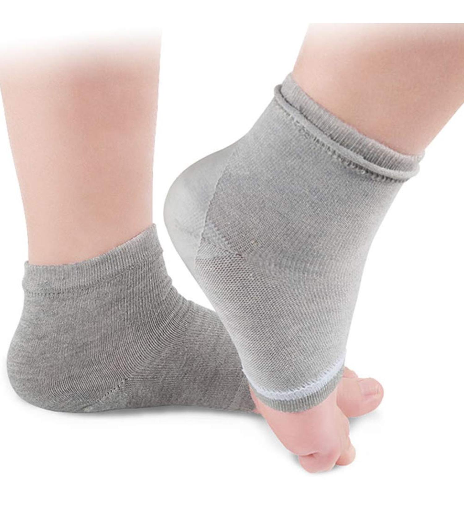 Silicone Gel Heel Socks for Cracked Heels | Moisturizer & Dry Foot Relief | High Heel Comfort Sleeves - Buy Online on GoSupps.com