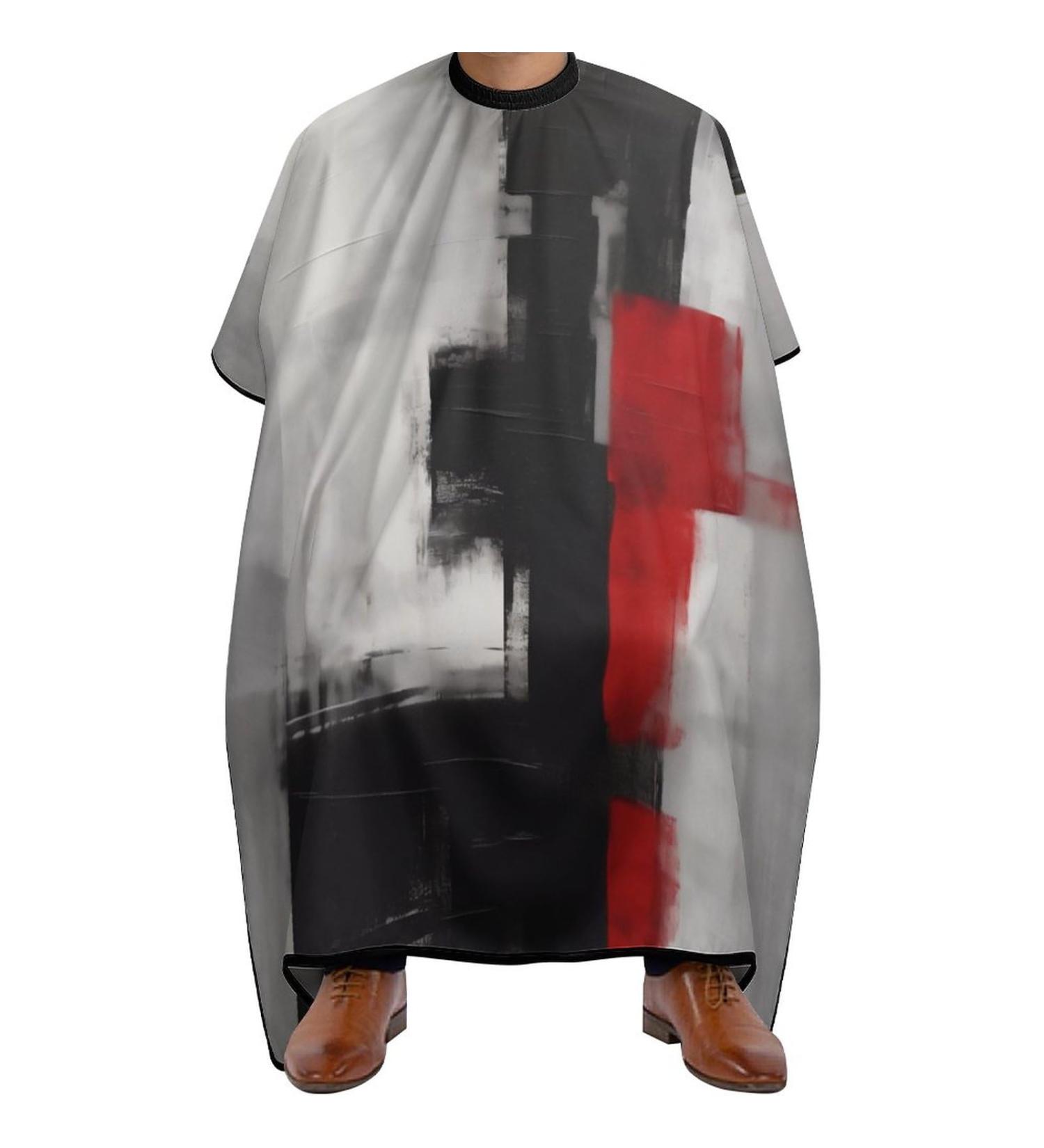 Buy Abstract Modern Geometric Barber Cape - Water-Resistant Minimalist Hair Cutting Salon Apron | International Shipping - Buy Online on GoSupps.com