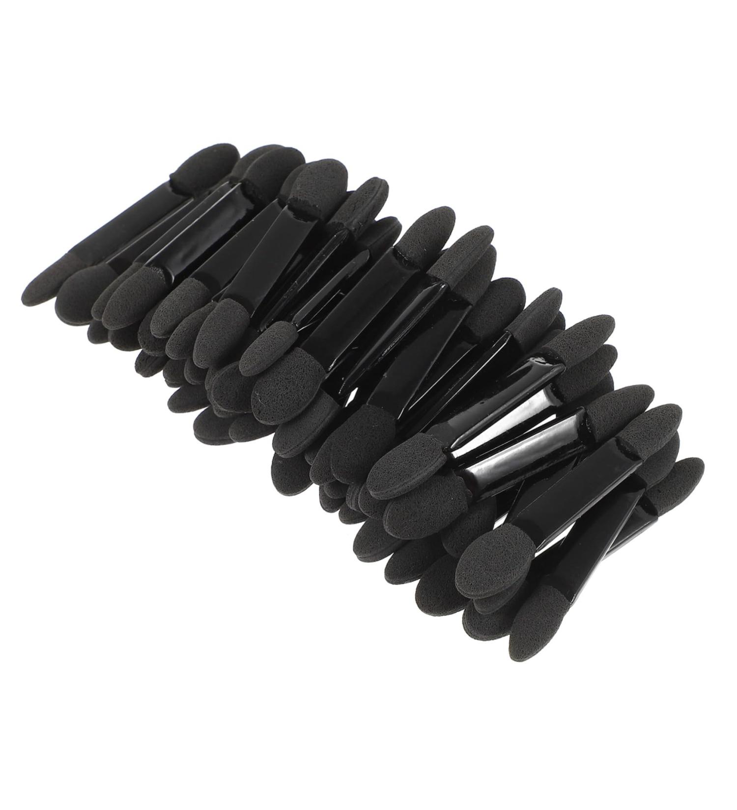 Beavorty Sponge Eyeshadow Brush 50pcs Makeup Eyeshadow Women Eyeshadow Brush Set Applicator Brush Miss Sponge Head Size 2 Black - Buy Online on GoSupps.com