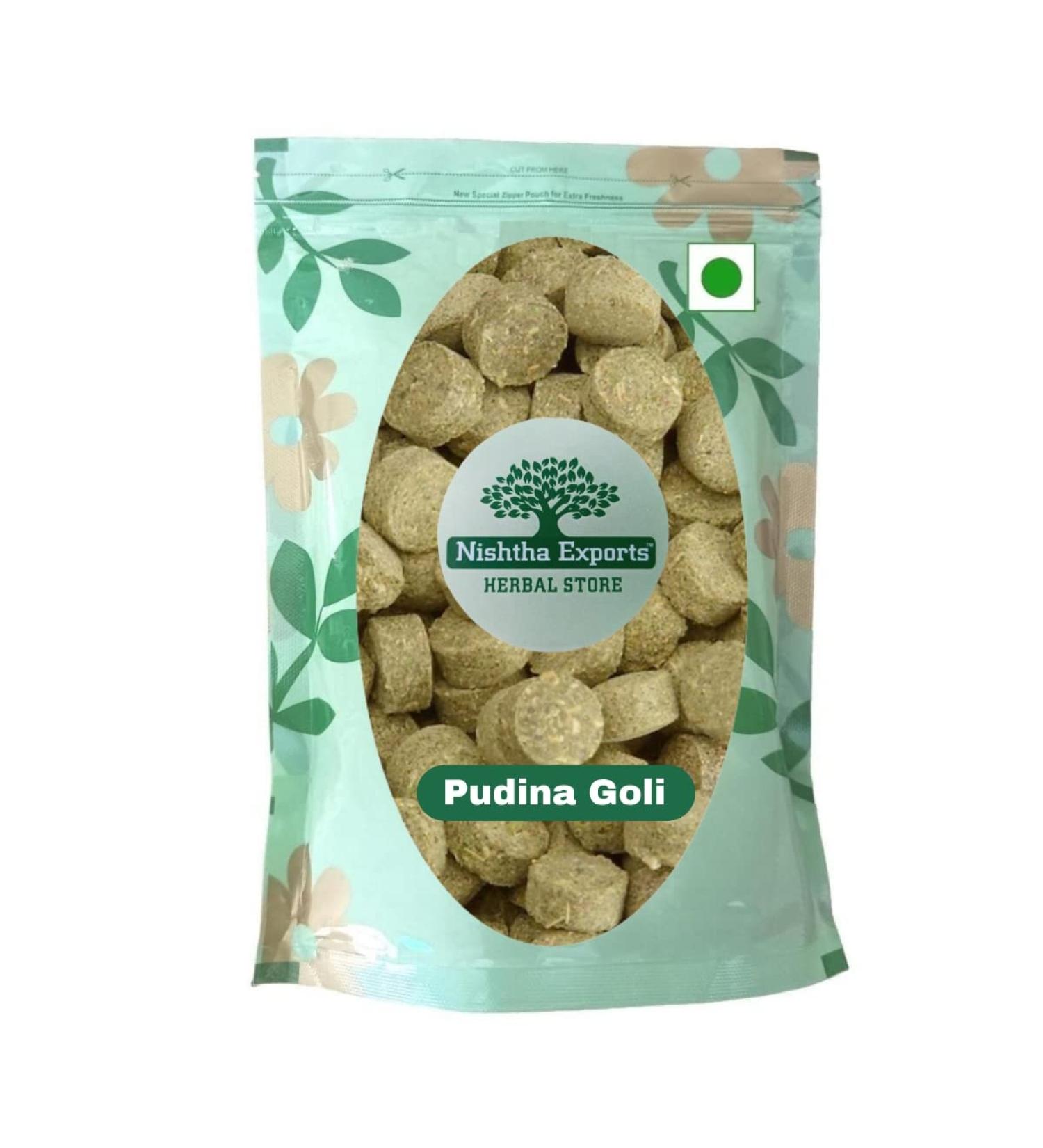 Podinawati (Pudina goli)-Churan-Mukhwas Natural Fresh Mouth Freshner-Tasty & Delicious Mukhwas (100 Gram) - Buy Online on GoSupps.com