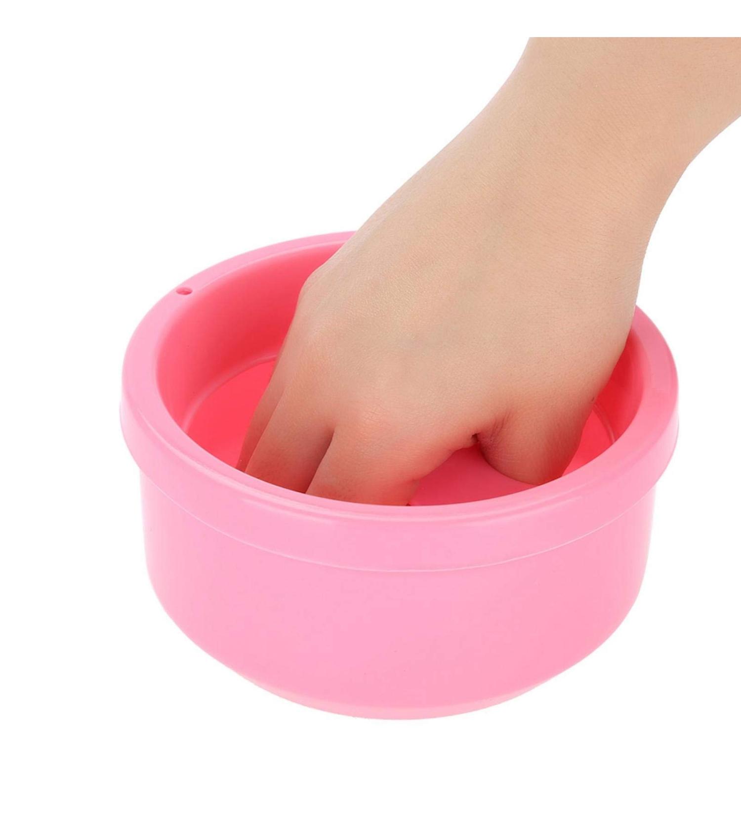 Hand Soaking Bowl - Thick Pink Portable Manicure Tool for Nail Salons | International Shipping - Buy Online on GoSupps.com