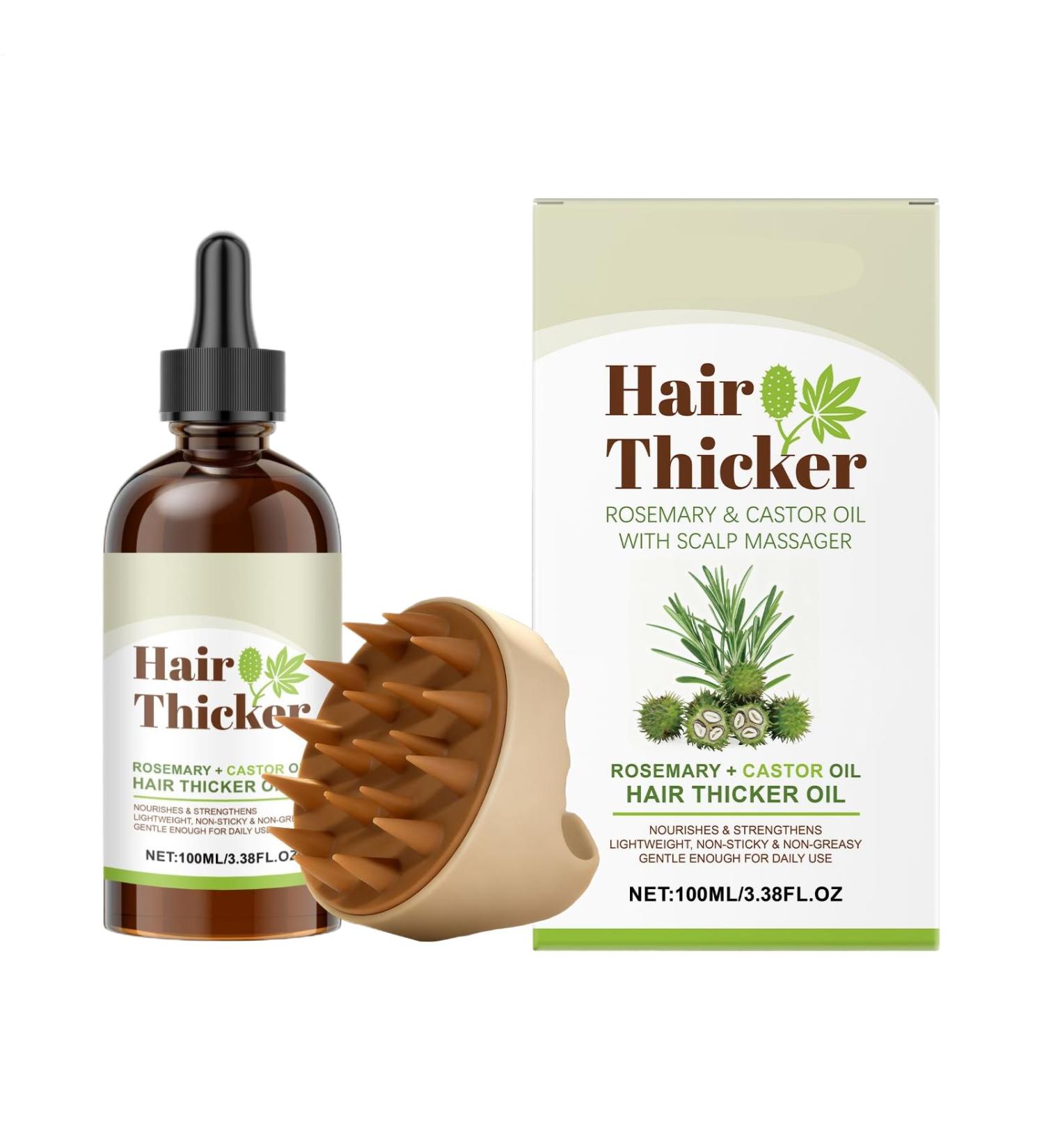 Oil for Dry Hair | Moisturizing with Scalp Massage | 100ml Nourishing and Repairing Oil Set - For Curly Frizzy Long Fine Straight Hair with Split Ends Men and Women - Buy Online on GoSupps.com