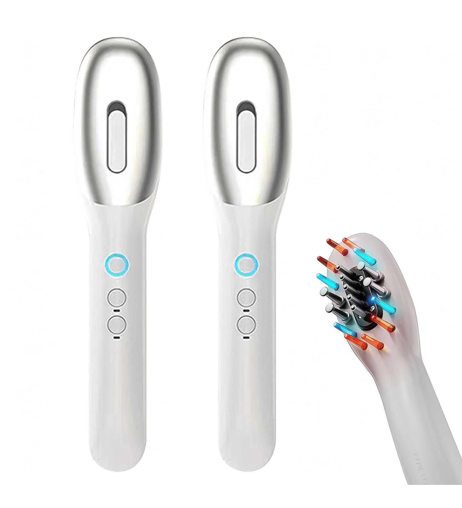 2-in-1 Electric Scalp Massage Brush & Hair Oil Applicator for Growth | Set of 2 - Best Scalp Treatment & Massager - Buy Online on GoSupps.com