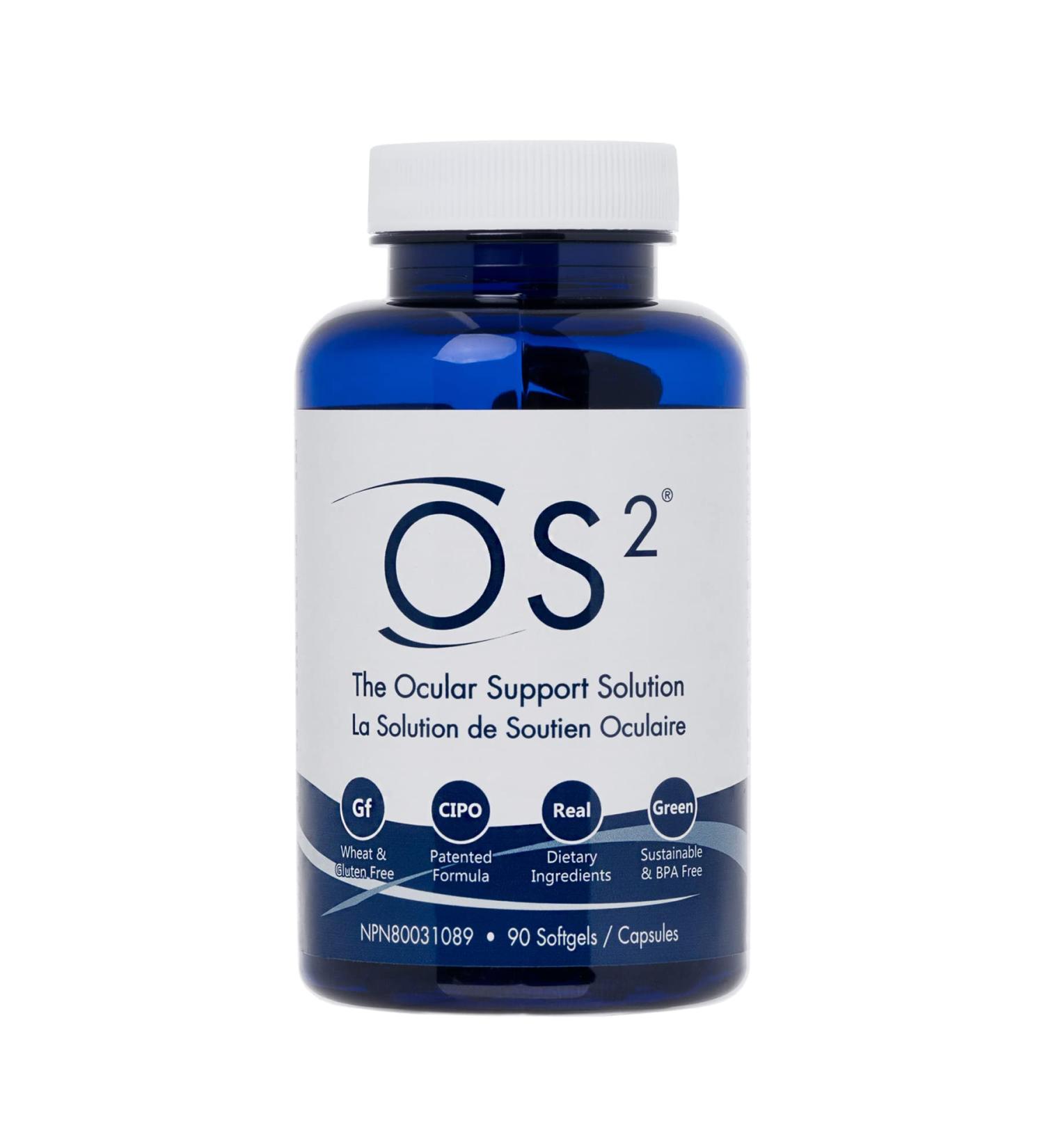 Nugevity OS2 The Ocular Support Solution Eye Health Supplement - Includes Lutein Zeaxanthin Antioxidants and Omega-3 Fish Oil - 90 Softgels 1 count (Pack of 1) - Buy Online on GoSupps.com